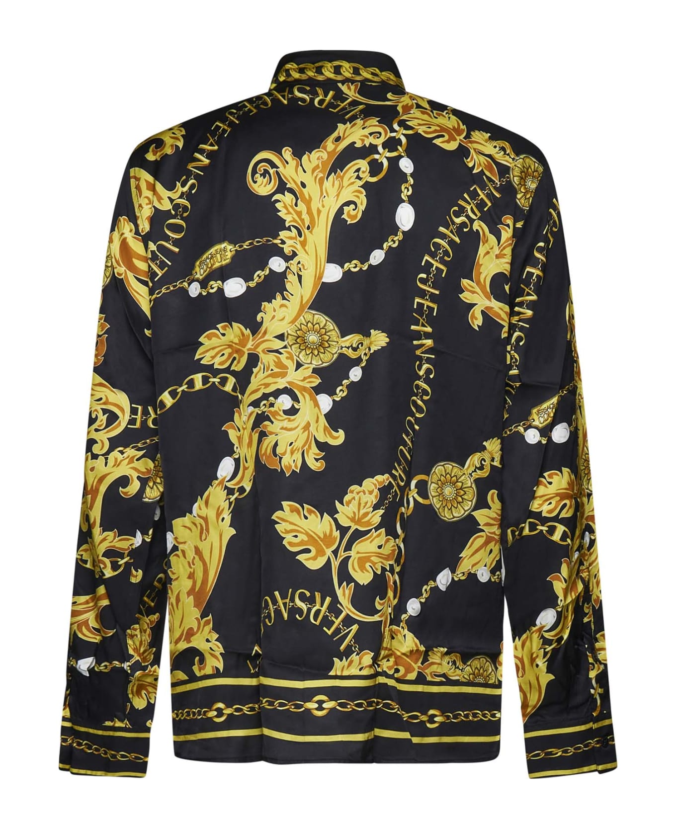 Versace Jeans Couture Chain Couture Print Shirt - Black Gold