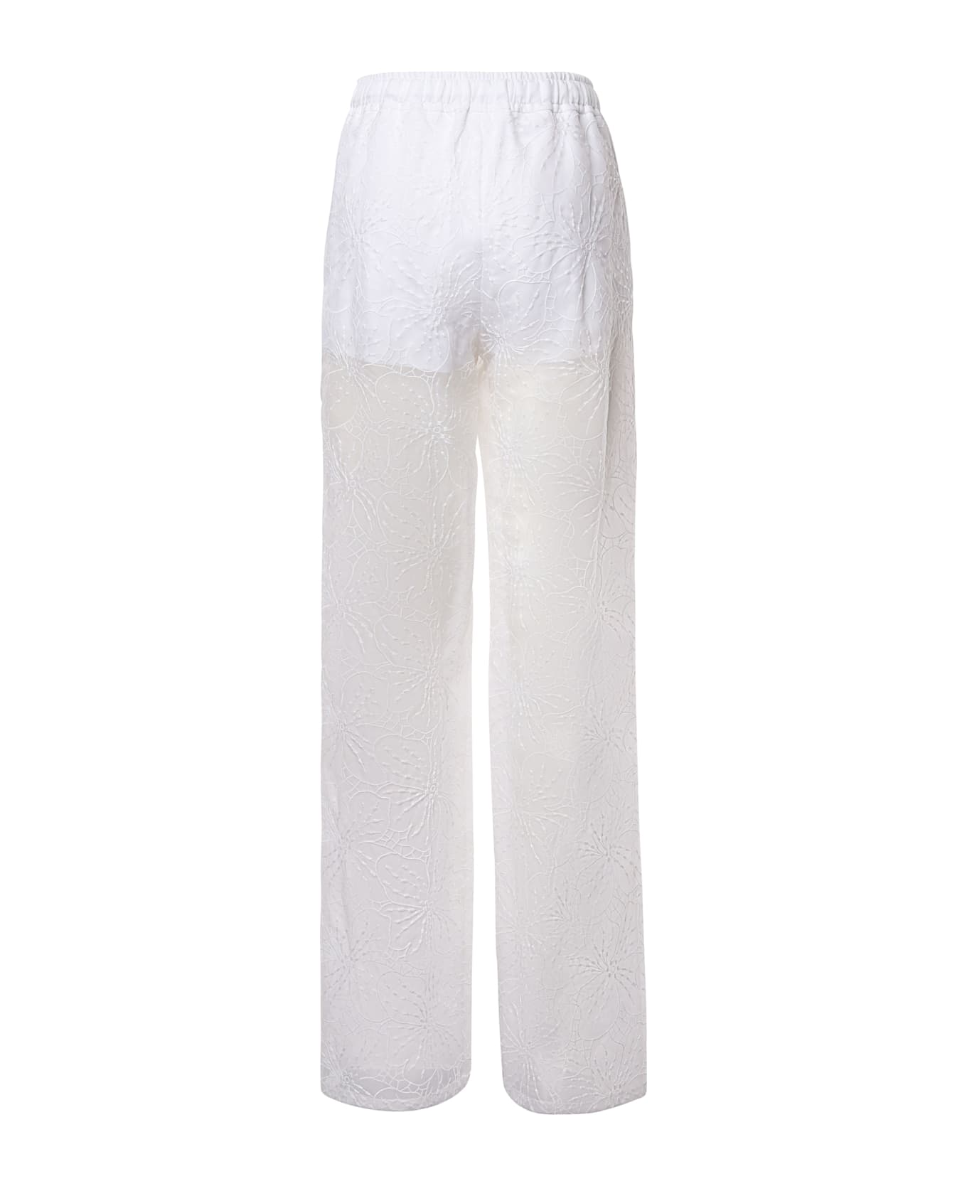 Genny Drawstring Trousers - White