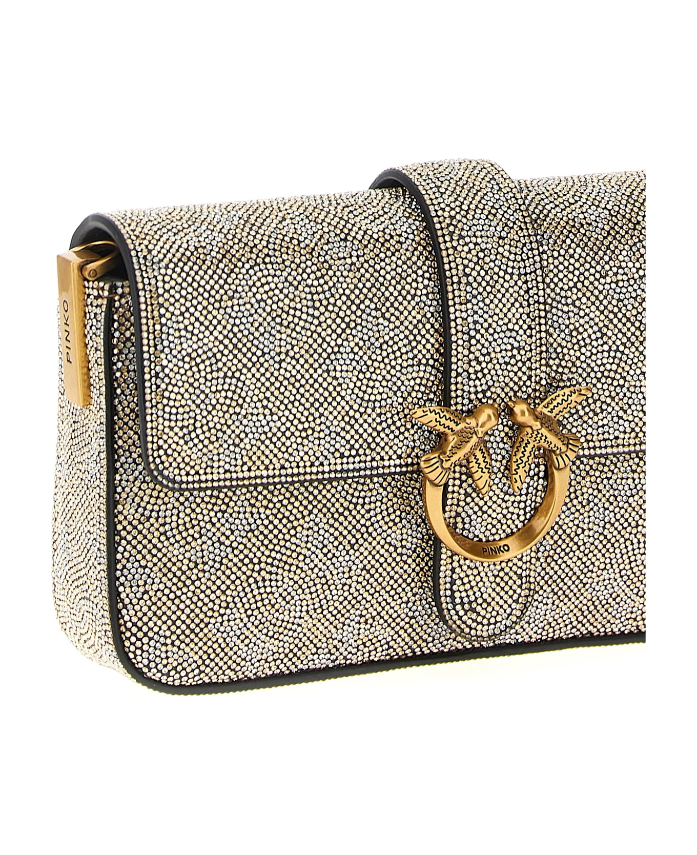 Pinko 
love One Slouchy Baby
 Crossbody Bag - Gold