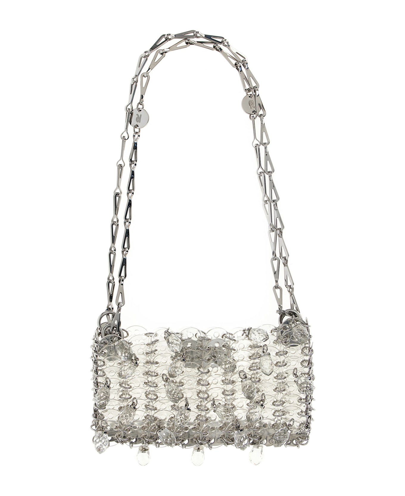 Paco Rabanne 
1969 Nano Crystal Resin
 Shoulder Bag - Silver