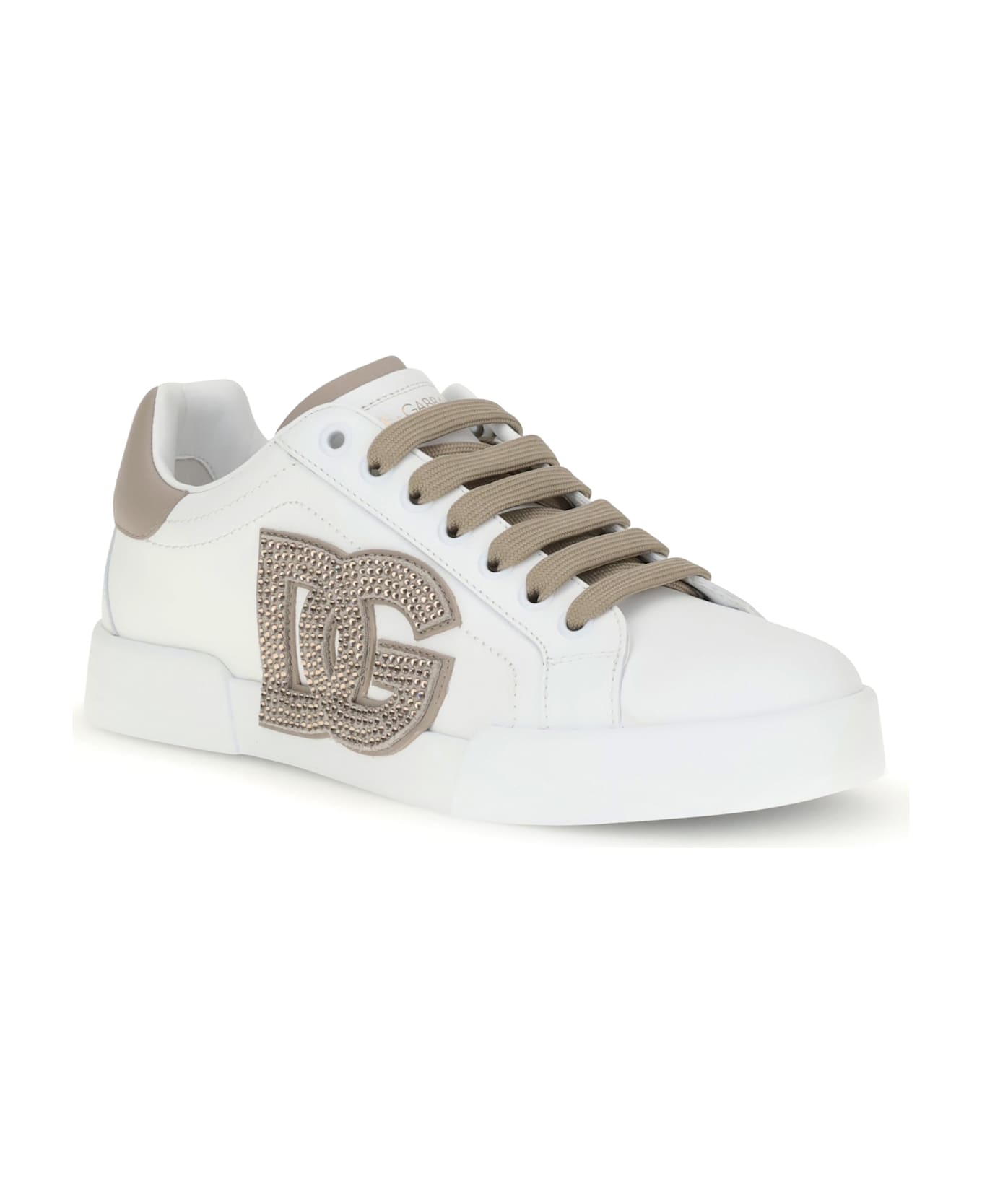 Dolce 
Gabbana Portofino Sneakers - Bianco Taupe