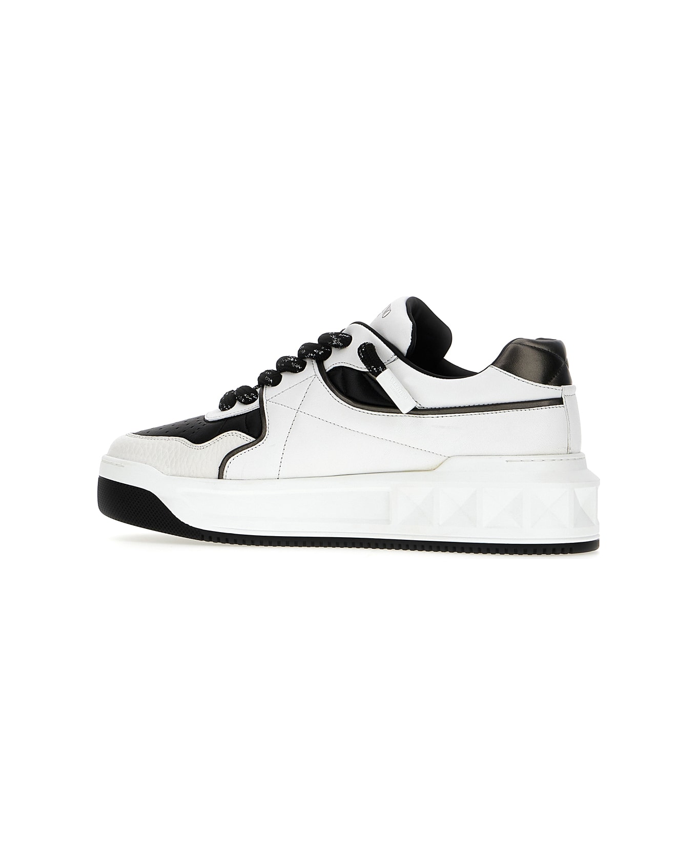 Valentino Garavani Multicolor Nappa Leather And Fabric One Stud Xl Sneakers - Bianco スニーカー