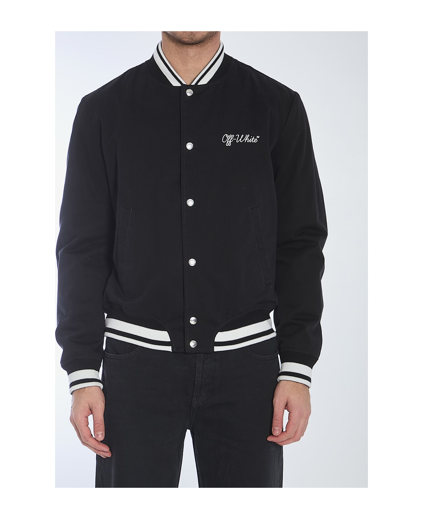Off-White Varsity Souvenir Jacket - Black/white