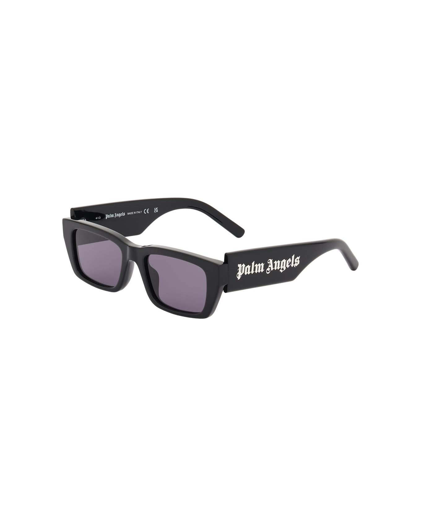 Palm Angels Palm Rectangle-frame Sunglasses - BLACK DARK GREY (Black)