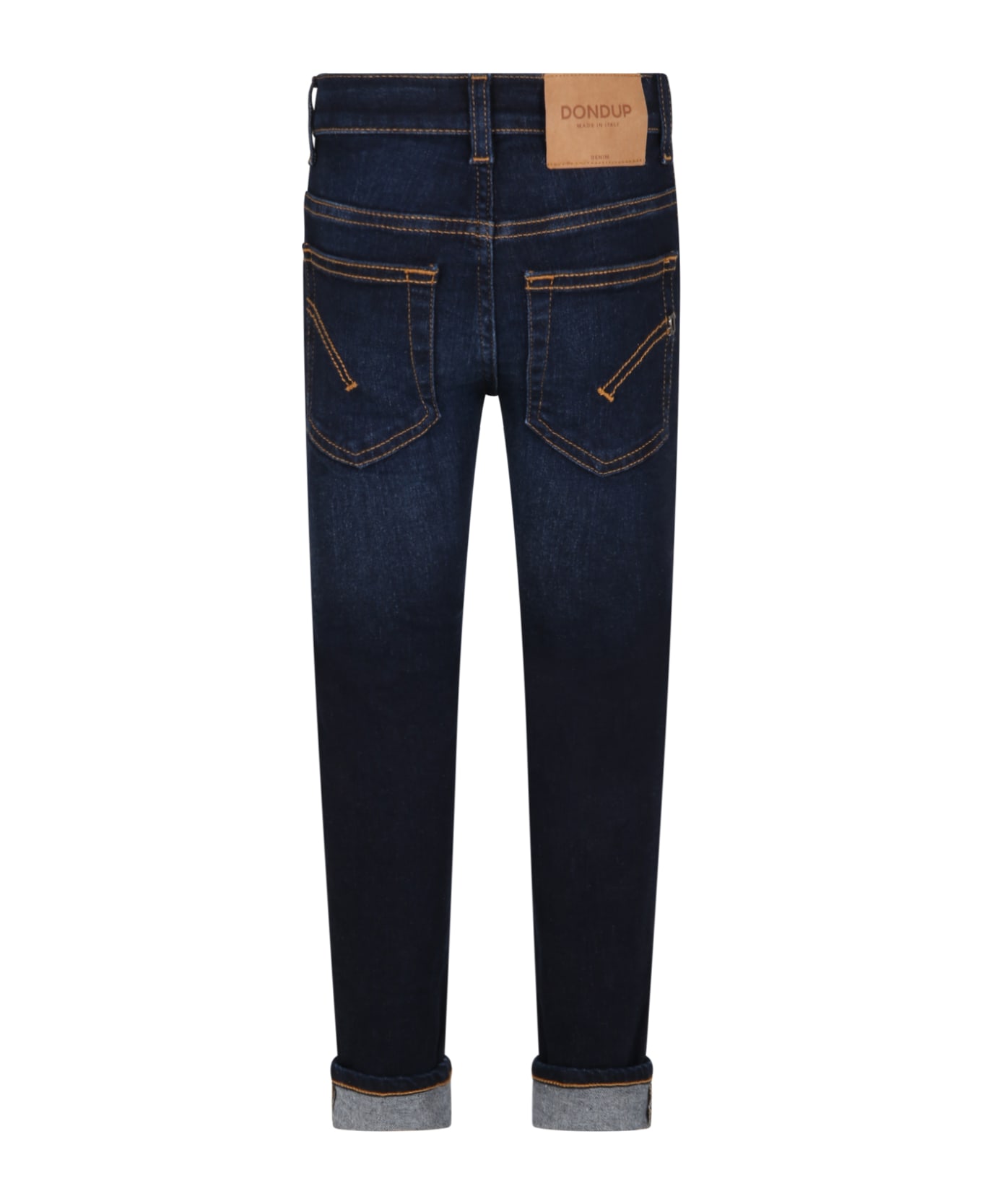 Dondup Blue ''ritchie'' Jeans For Boy With Iconic D - Denim