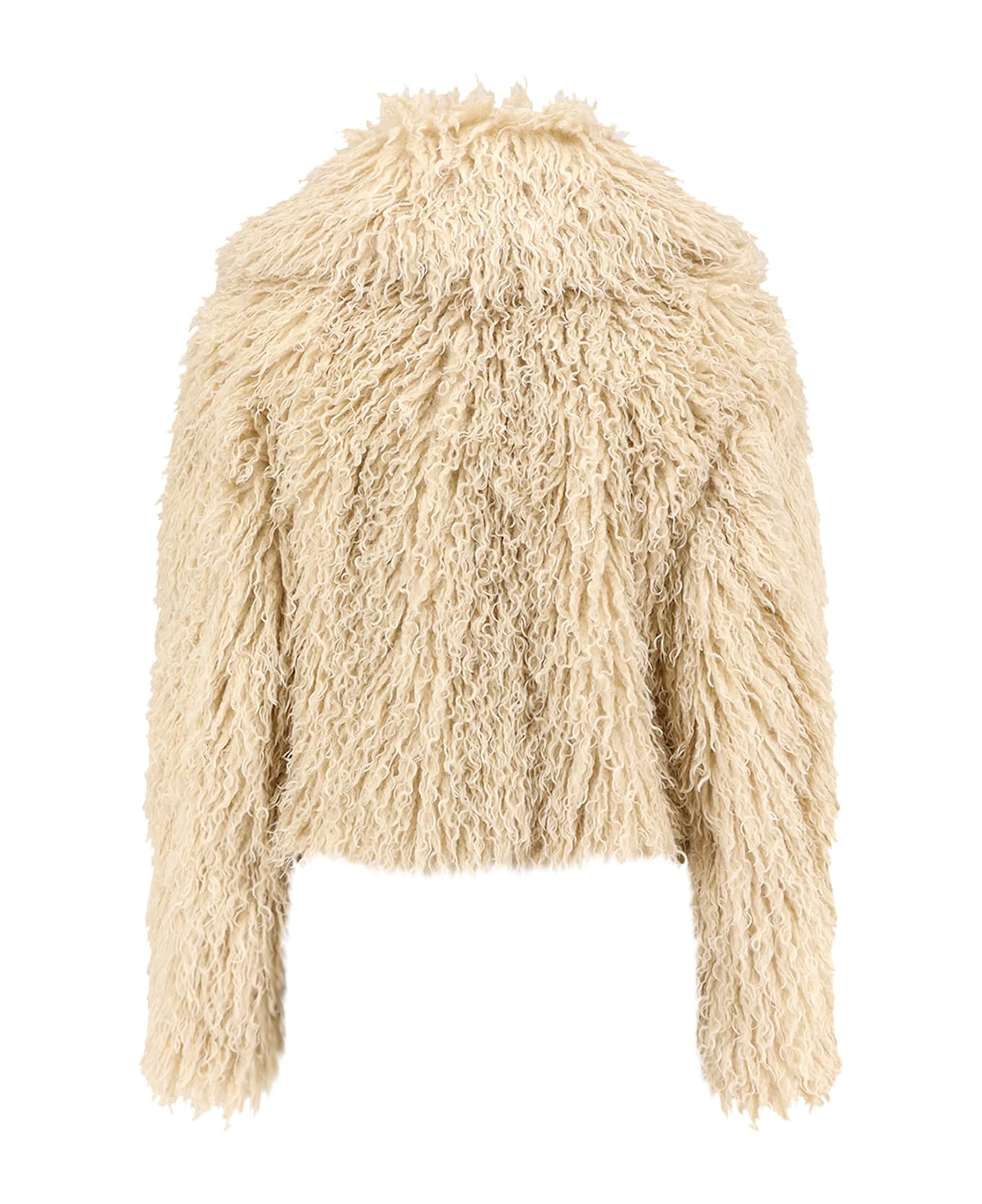 Hugo Boss Cefura Synthetic Fur Jacket - Yellow