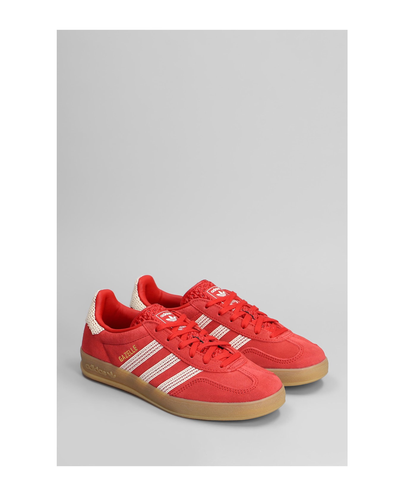 Adidas Gazelle Indoor Sneakers In Red Suede - red