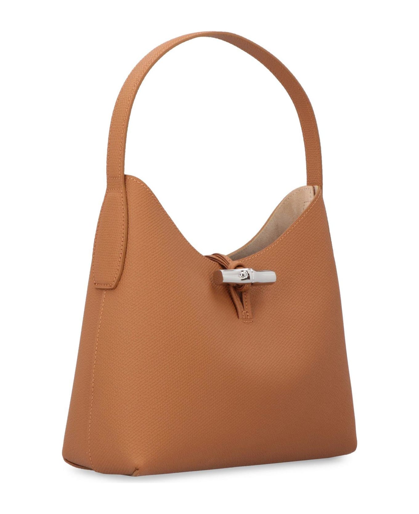 Longchamp Medium Roseau Open Top Shoulder Bag - BROWN