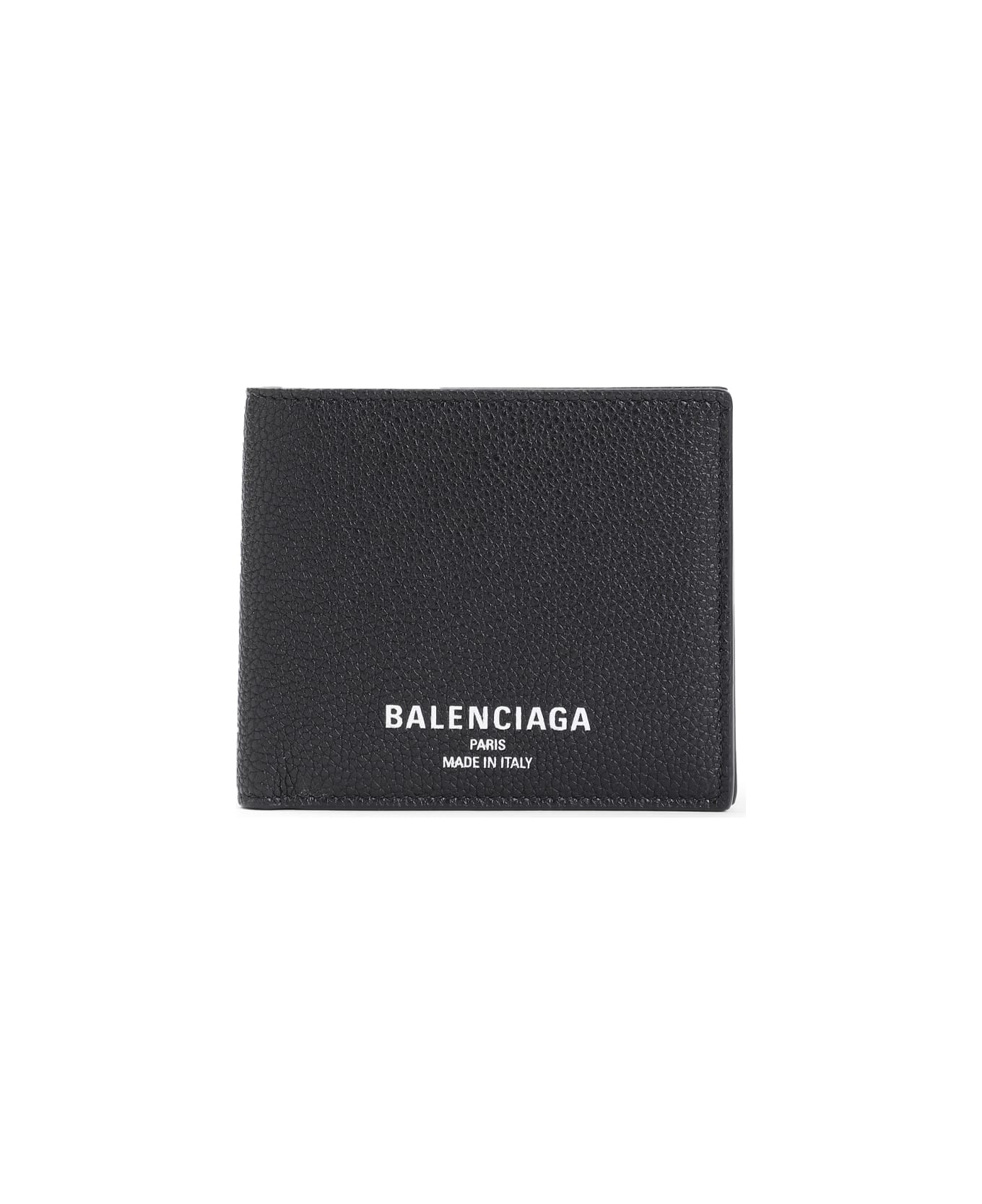 Balenciaga Credit Folded Wallet - Black