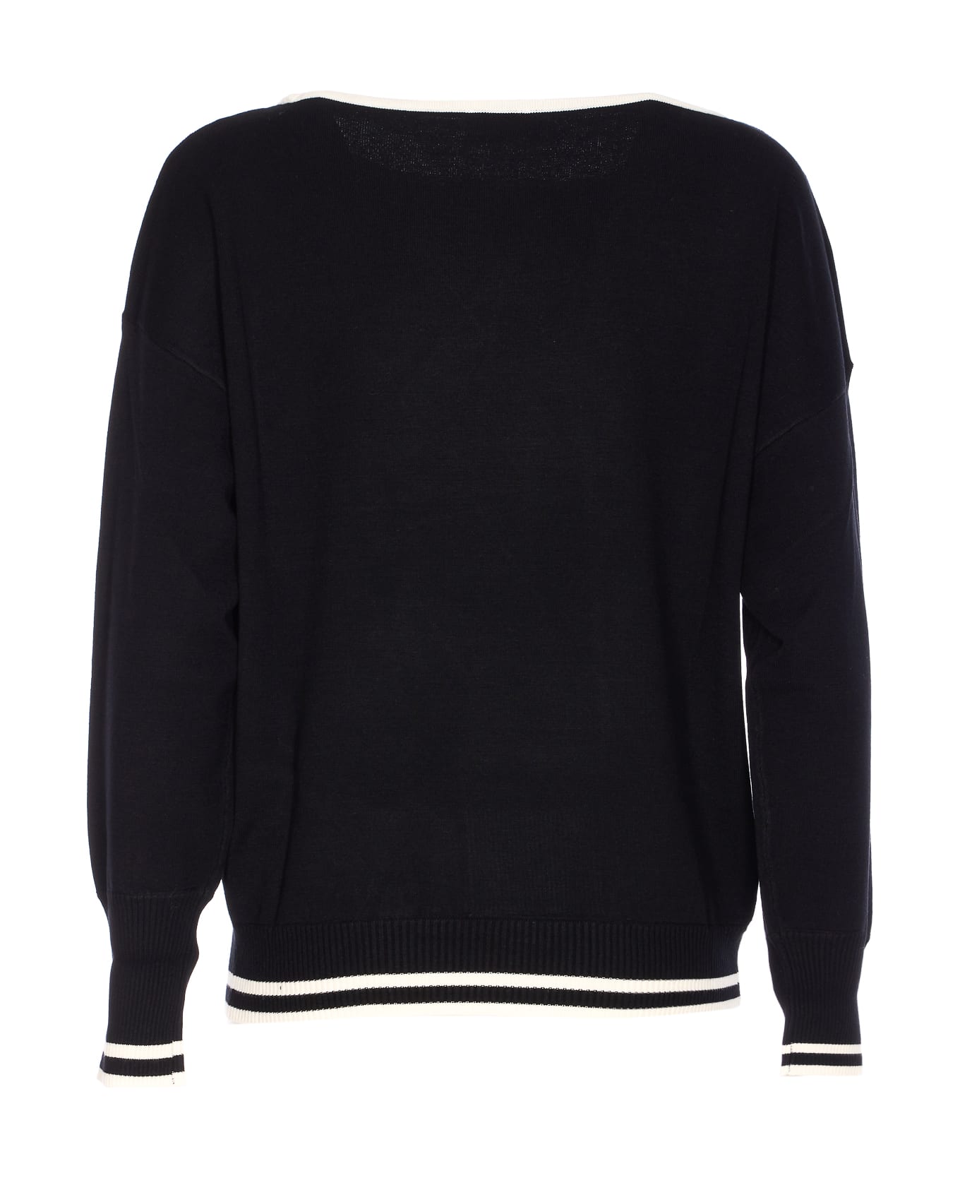 Liu-Jo Strass Long Sleeves T-shirt - Black