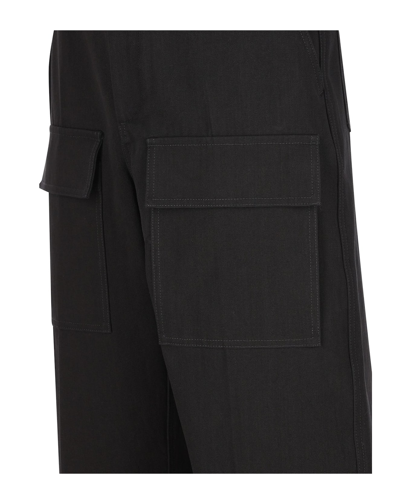 Valentino Garavani Wide Leg Cargo Trousers - Black