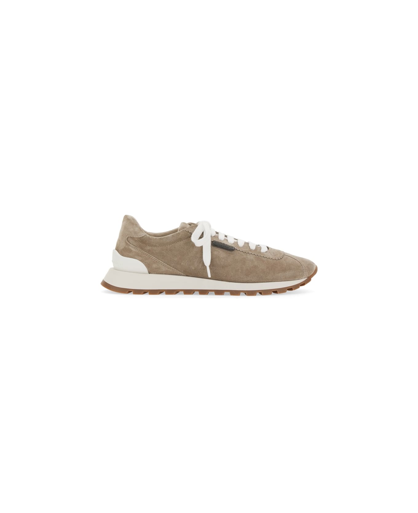 Brunello Cucinelli Sneaker Running In Camoscio