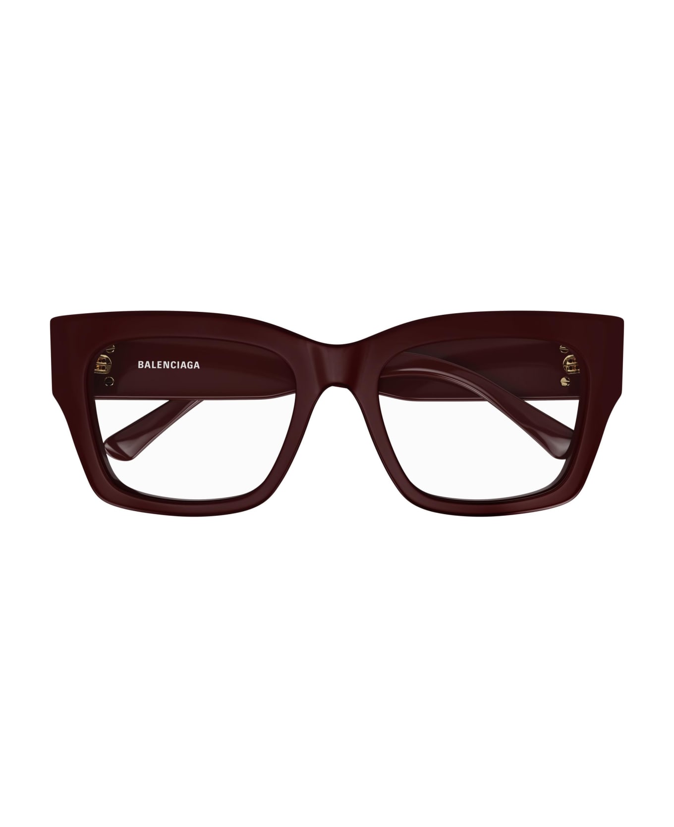 Balenciaga Eyewear Glasses - Burgundy アイウェア