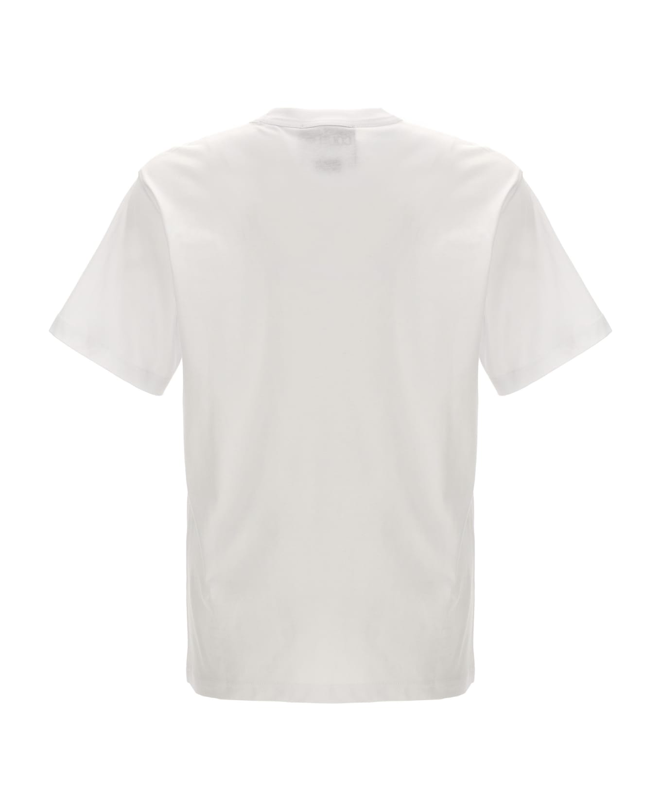 Versace Jeans Couture Logo Printed Crewneck T-shirt - White/Black