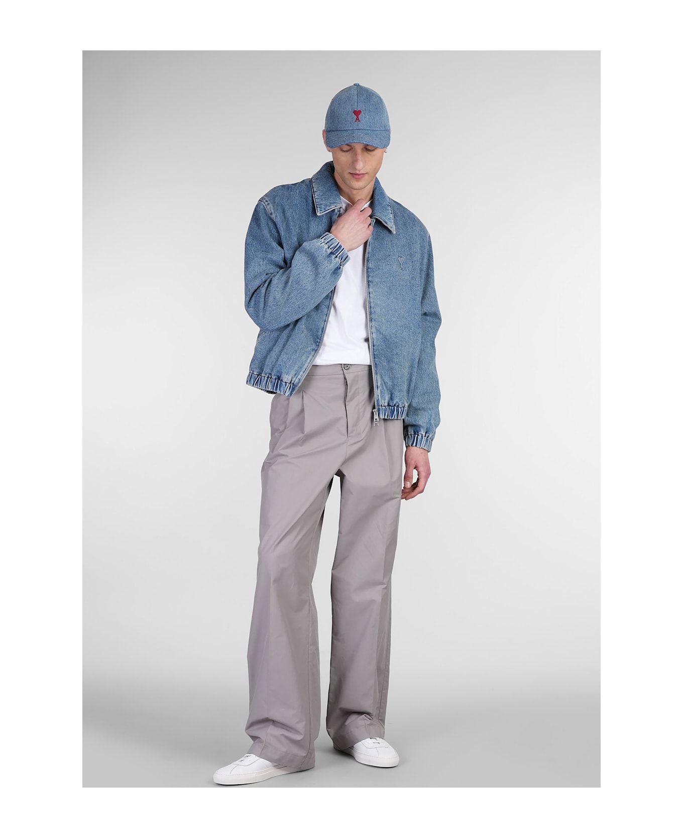 Ami Alexandre Mattiussi Denim Jackets In Blue Cotton - blue