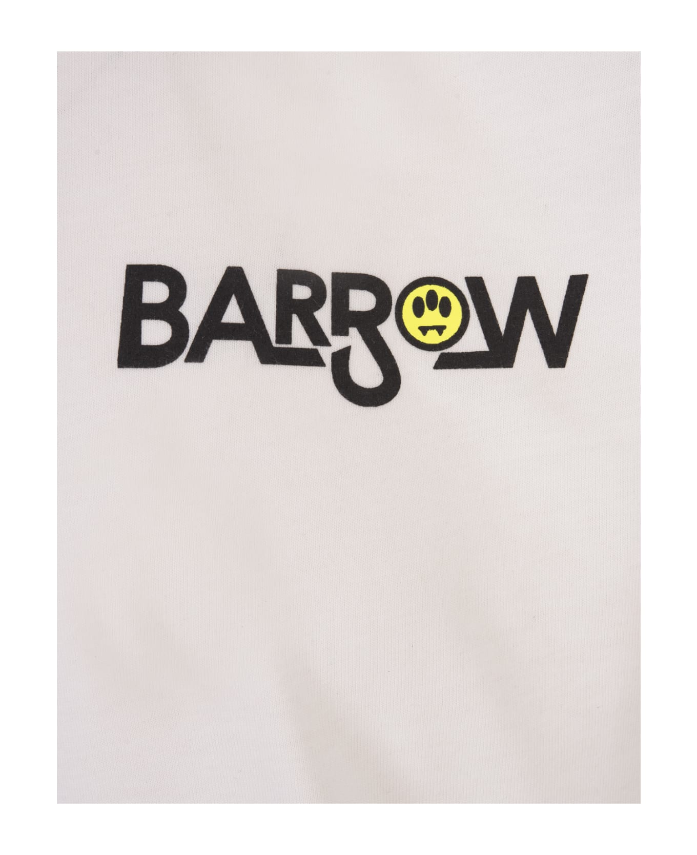 Barrow White T-shirt With 3d Palm Tree Print - White シャツ