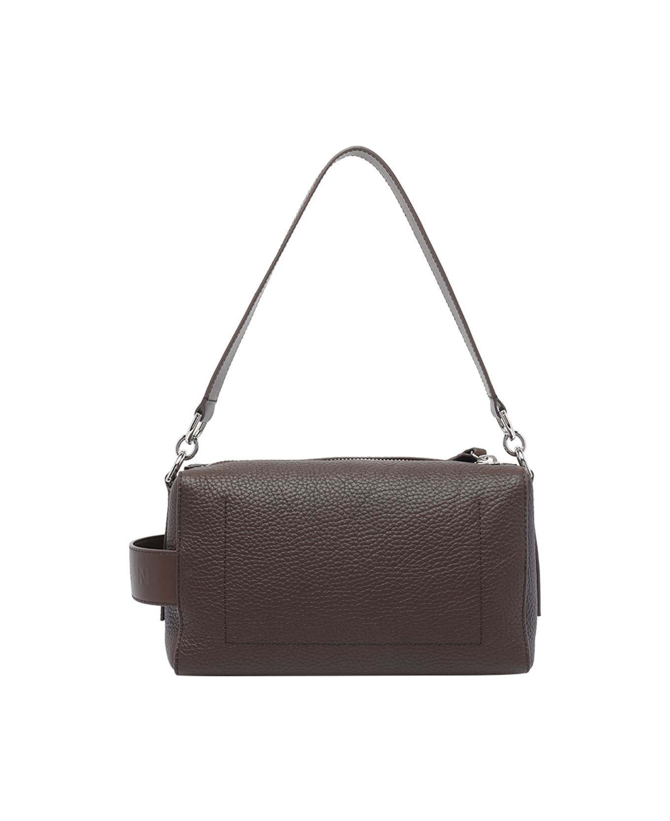 Hogan Mini Hogan Script Bauletto Bag - Brown