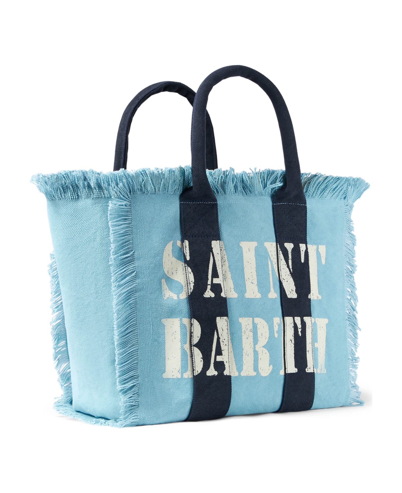 MC2 Saint Barth Vanity Canvas Shoulder Bag With Logo Print