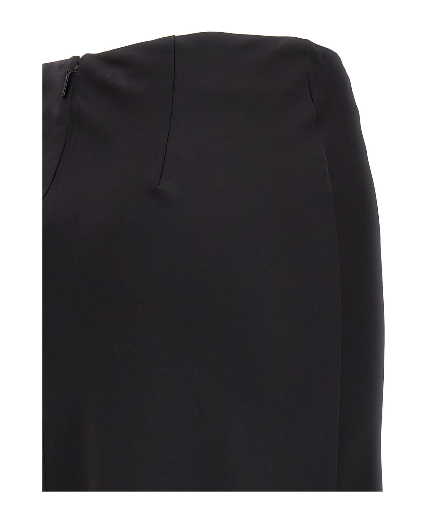 Pinko Conversione Satin Sarong Skirt - black スカート