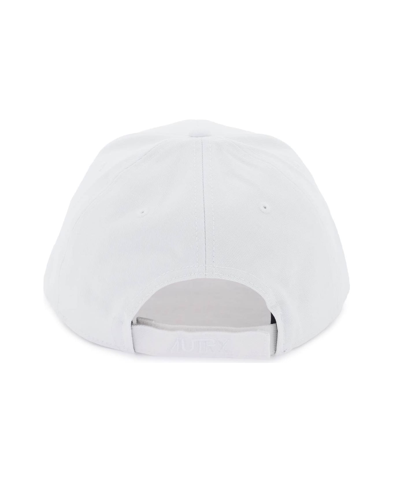 Autry Baseball Cap With Embroidered Logo - WHITE (White)