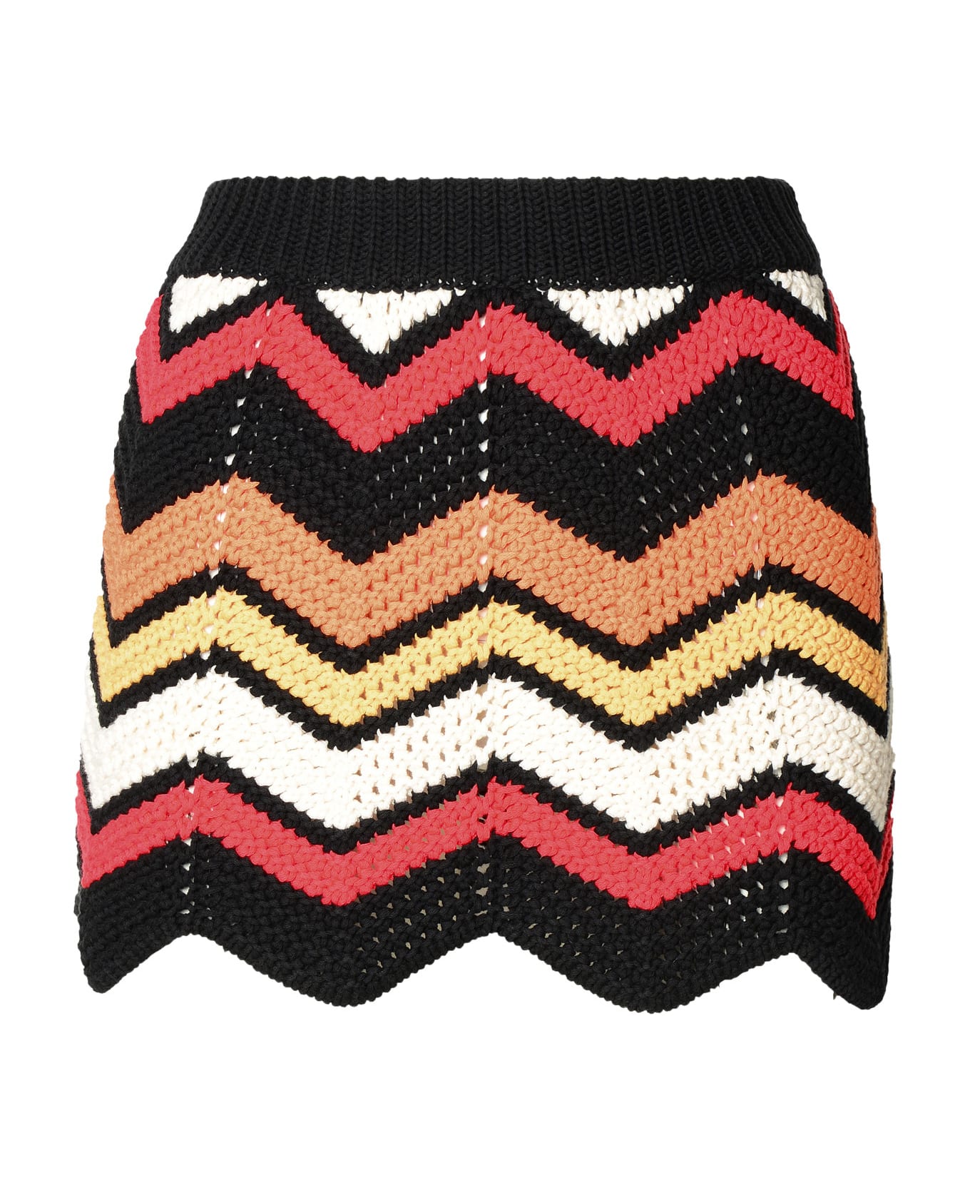 Alanui Multicolor Cotton Blend Miniskirt - Multicolor