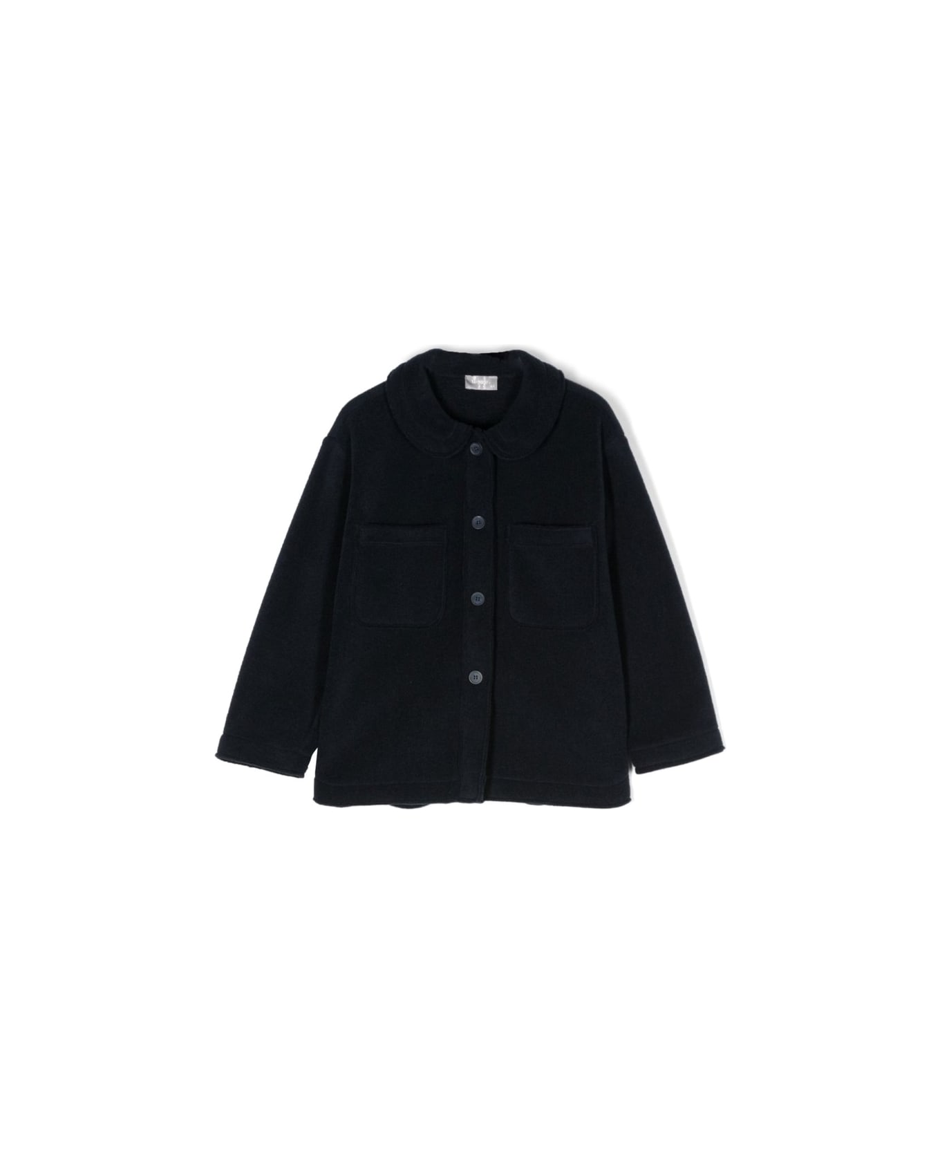 Il Gufo Jacket With Buttons And Collar - BLUE