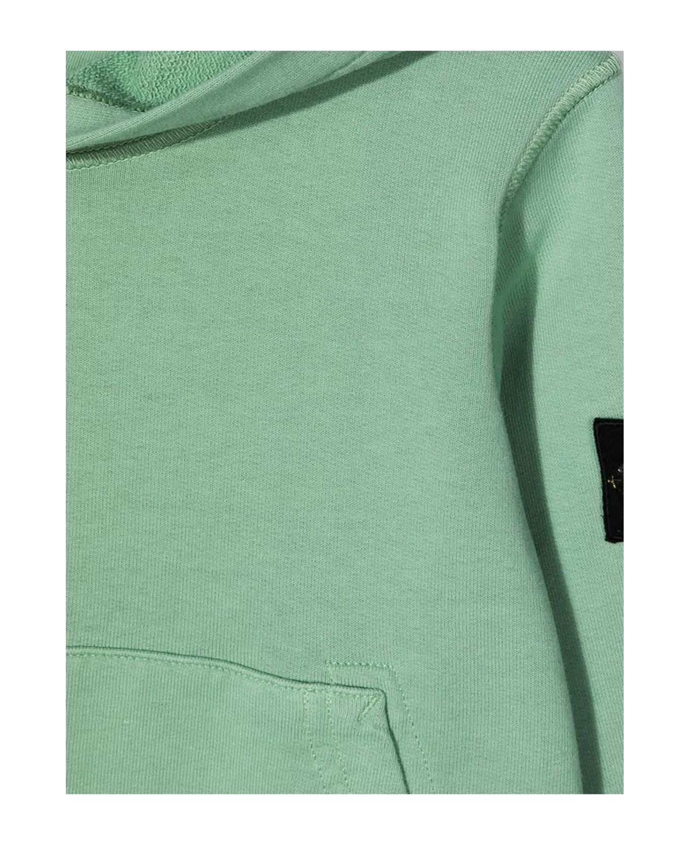 Stone Island Green Cotton Sweatshirt - Verde