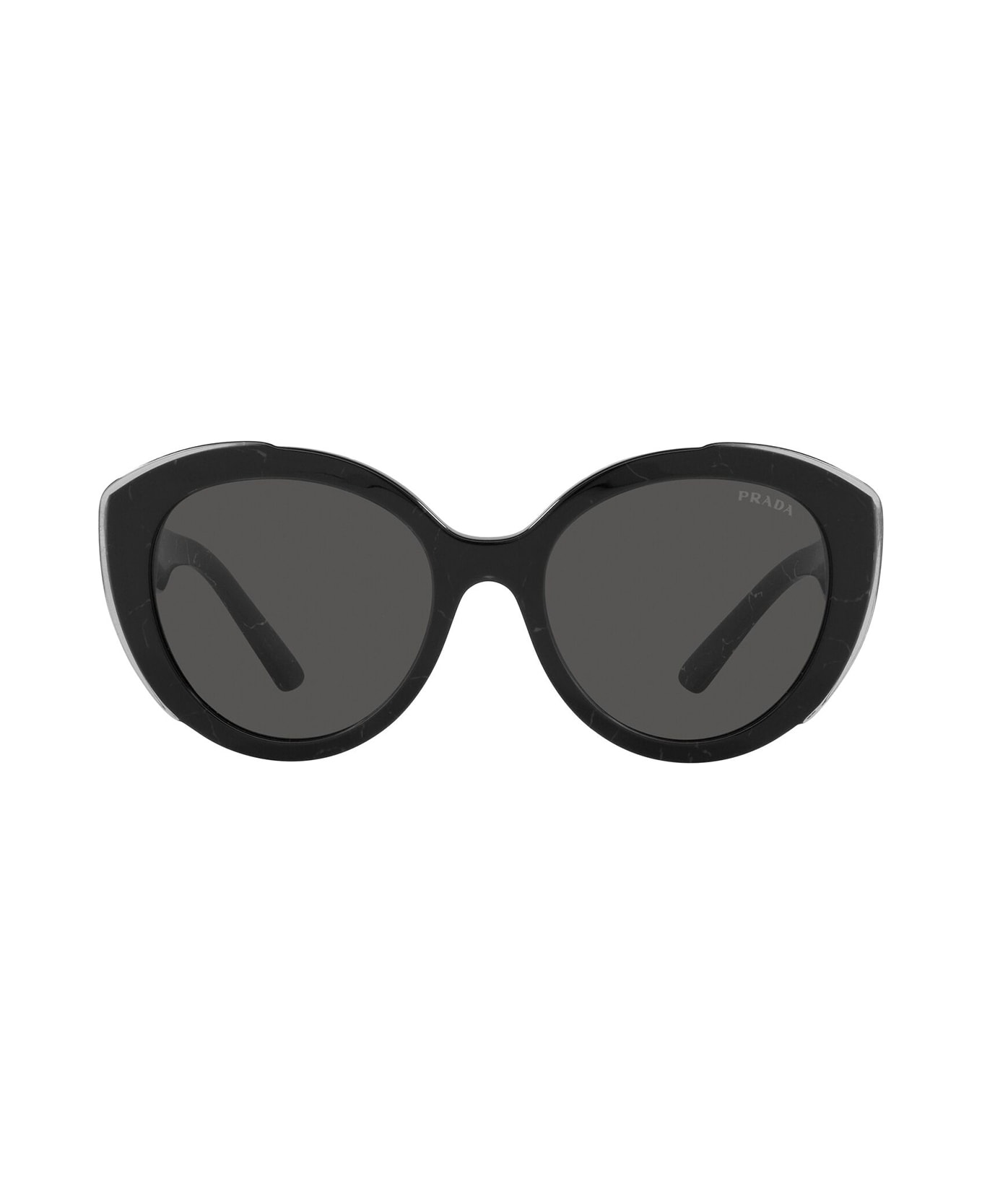 Prada Eyewear Pr 01ys Black Marble / Top Black Transp Sunglasses - Black Marble / Top Black Transp