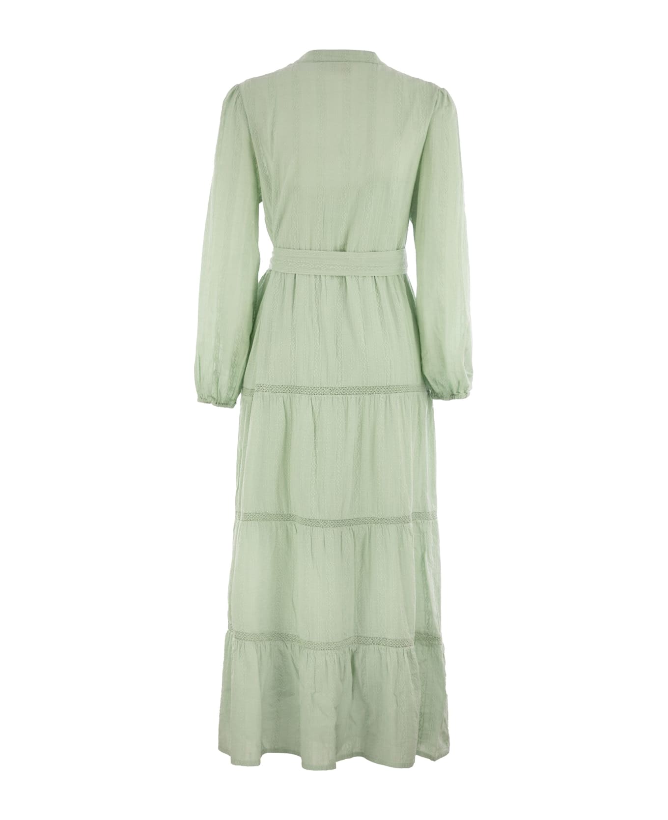 MC2 Saint Barth Leyde - Cotton Long Dress - Light Green