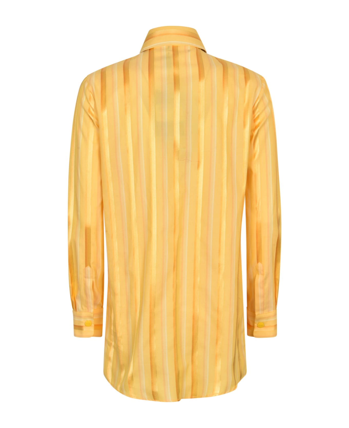 Etro Pesago Logo Striped Shirt - Yellow