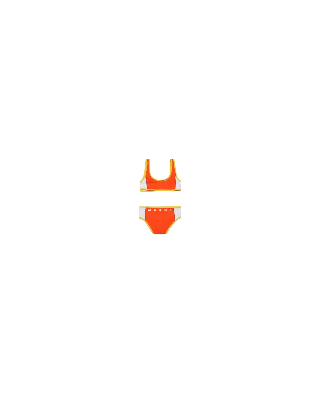 Marni Costume Con Logo - Orange