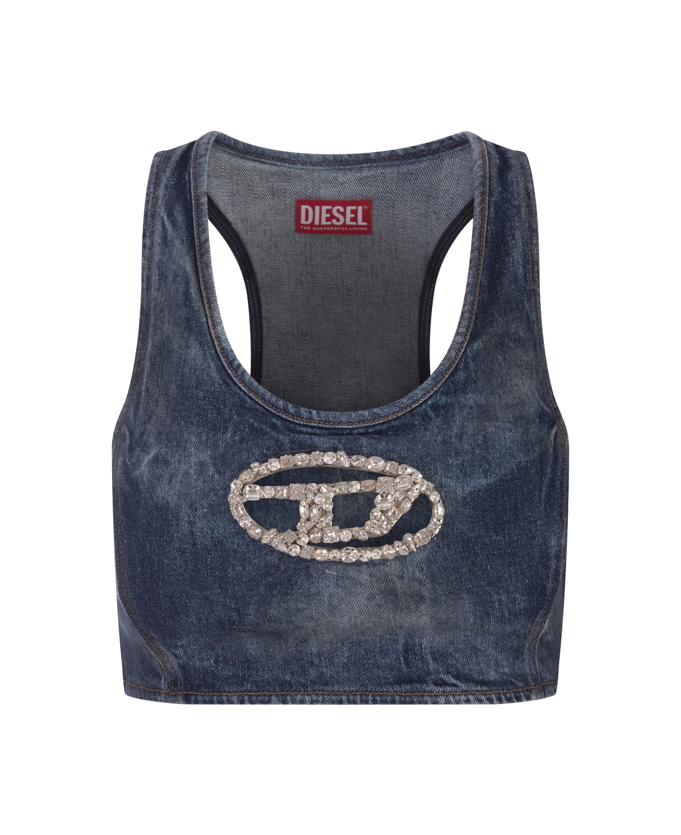 Diesel Blue De-top-fse Top - Blue