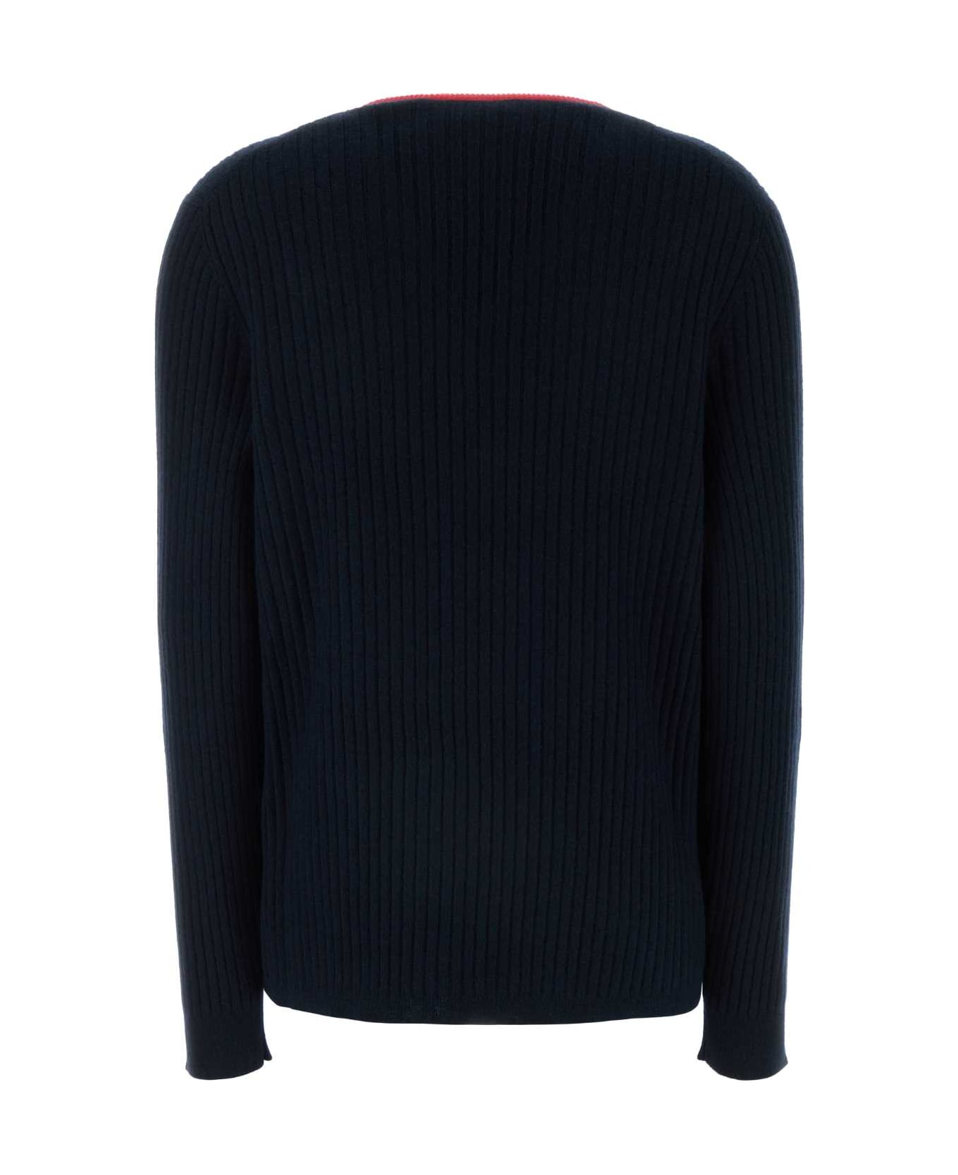 Navy Blue Cashmere Sweater - Image 1