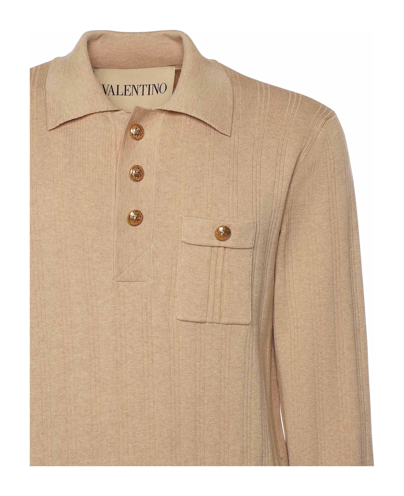Valentino Garavani Cotton Polo - Beige