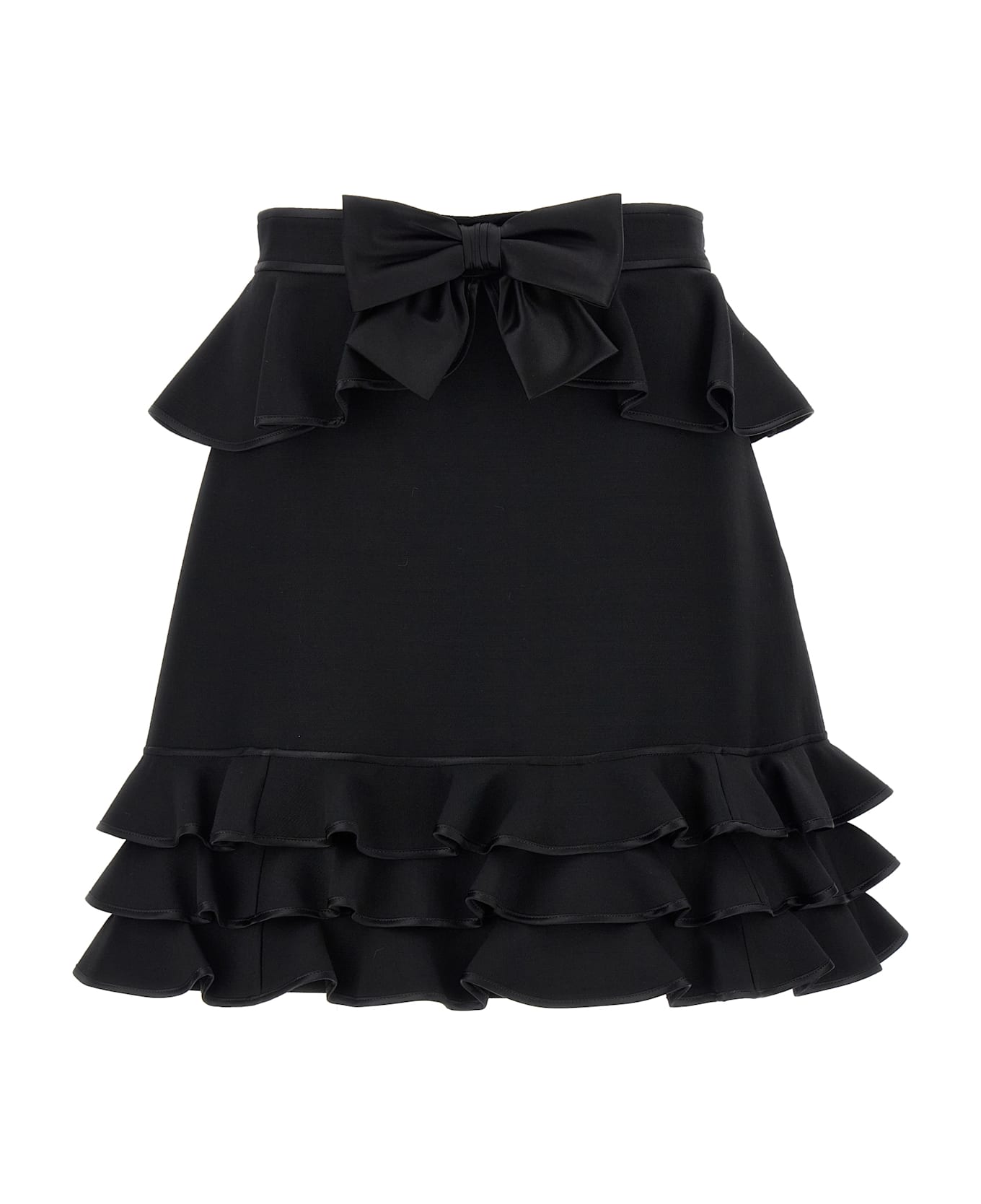 Valentino Garavani Crepe Couture Skirt - Black  