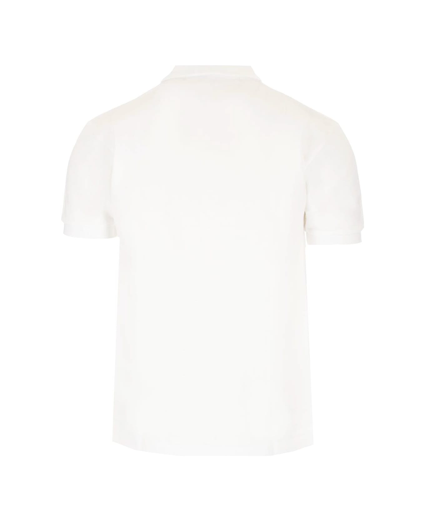 Comme des Garçons Play Black Heart Polo Shirt - White