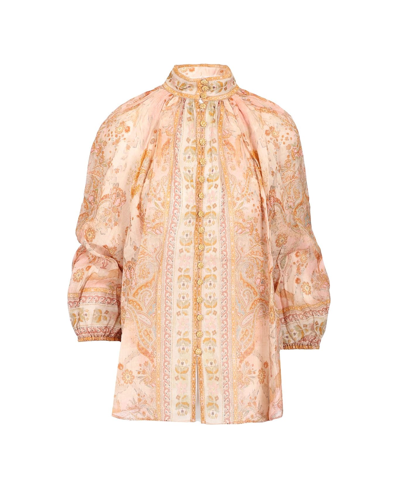 Zimmermann Pink Top - Bianco e Rosa