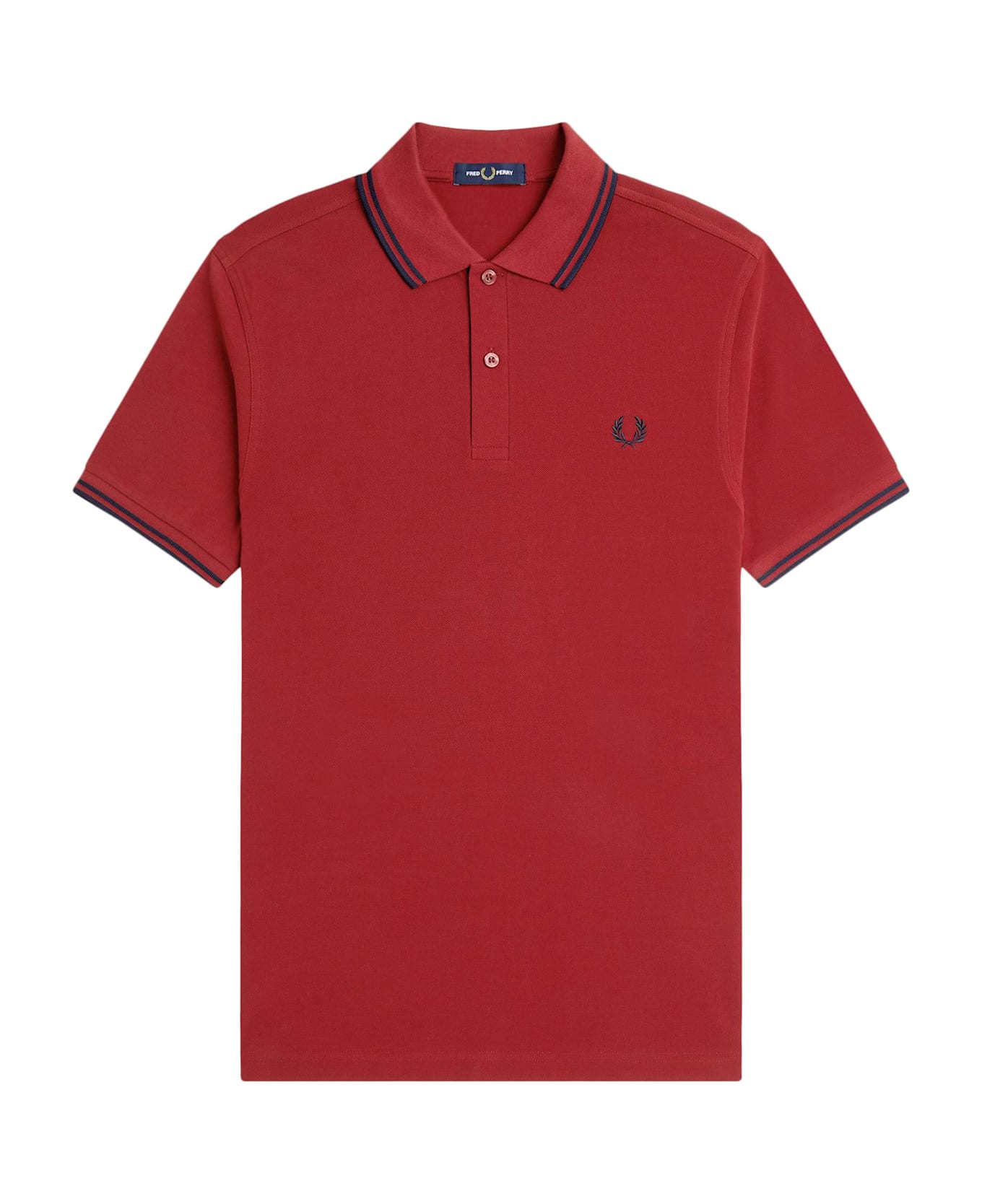 Fred Perry Classic Polo Shirt With Logo Embroidery - Red