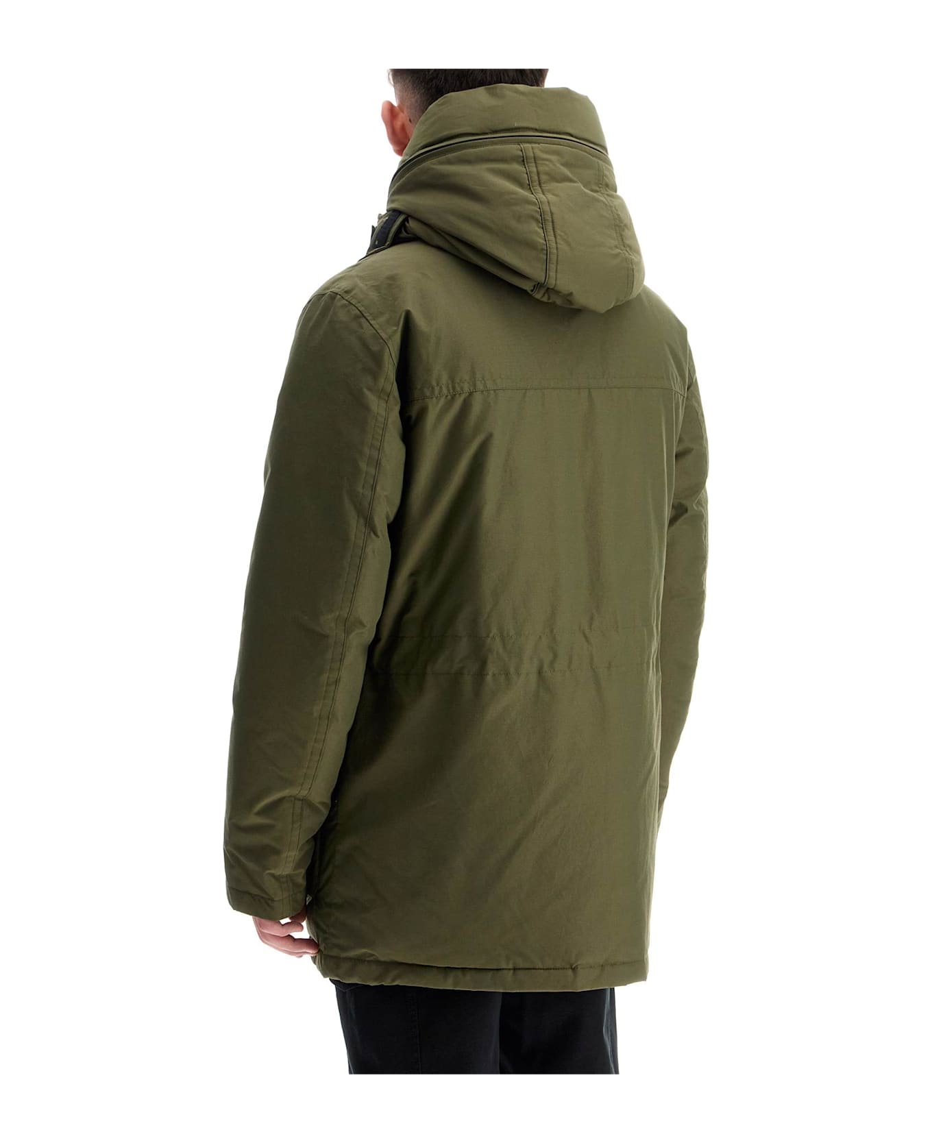 Woolrich 'arctic' Parka In Ramar Fabric - GREENSTONE