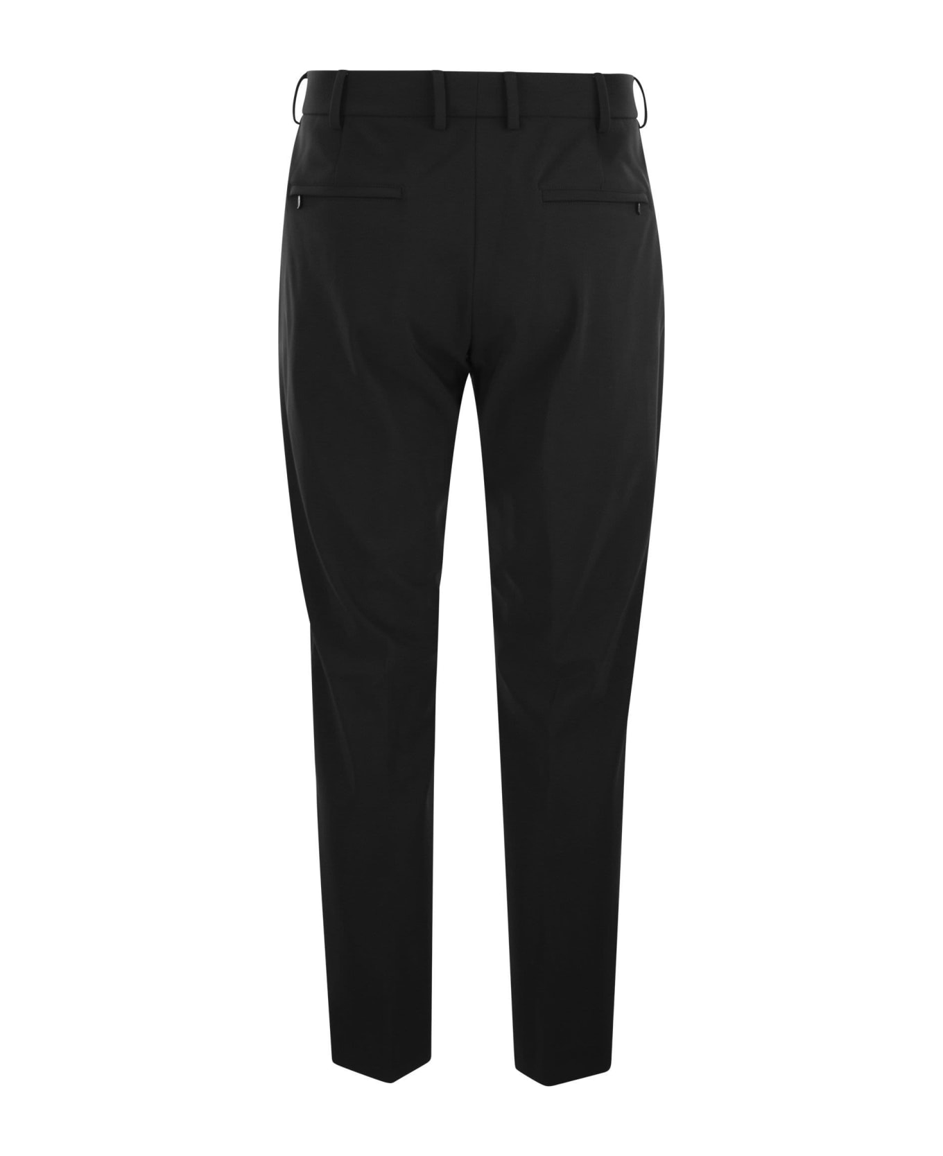 PT Torino 'epsilon' Trousers In Technical Fabric - Black