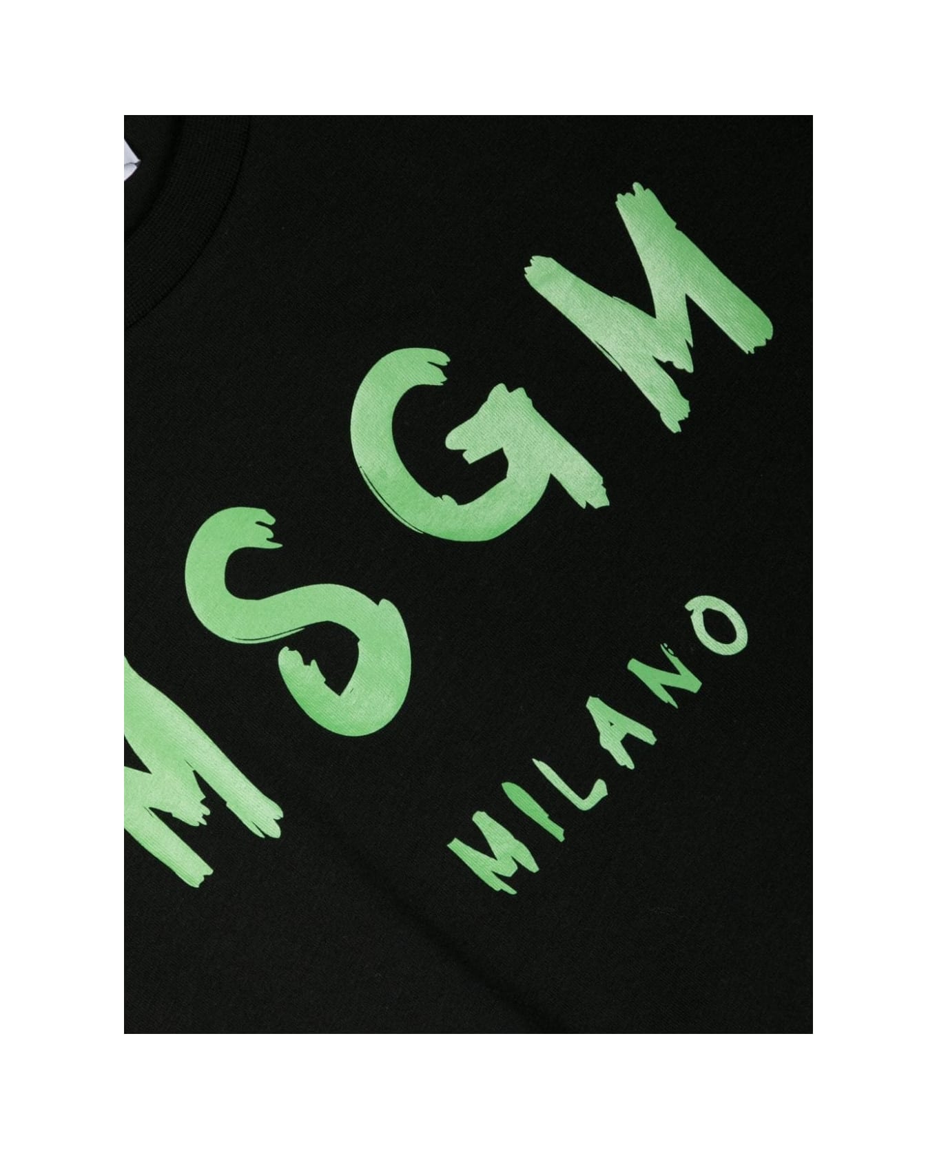 MSGM T-shirt Con Logo - Black