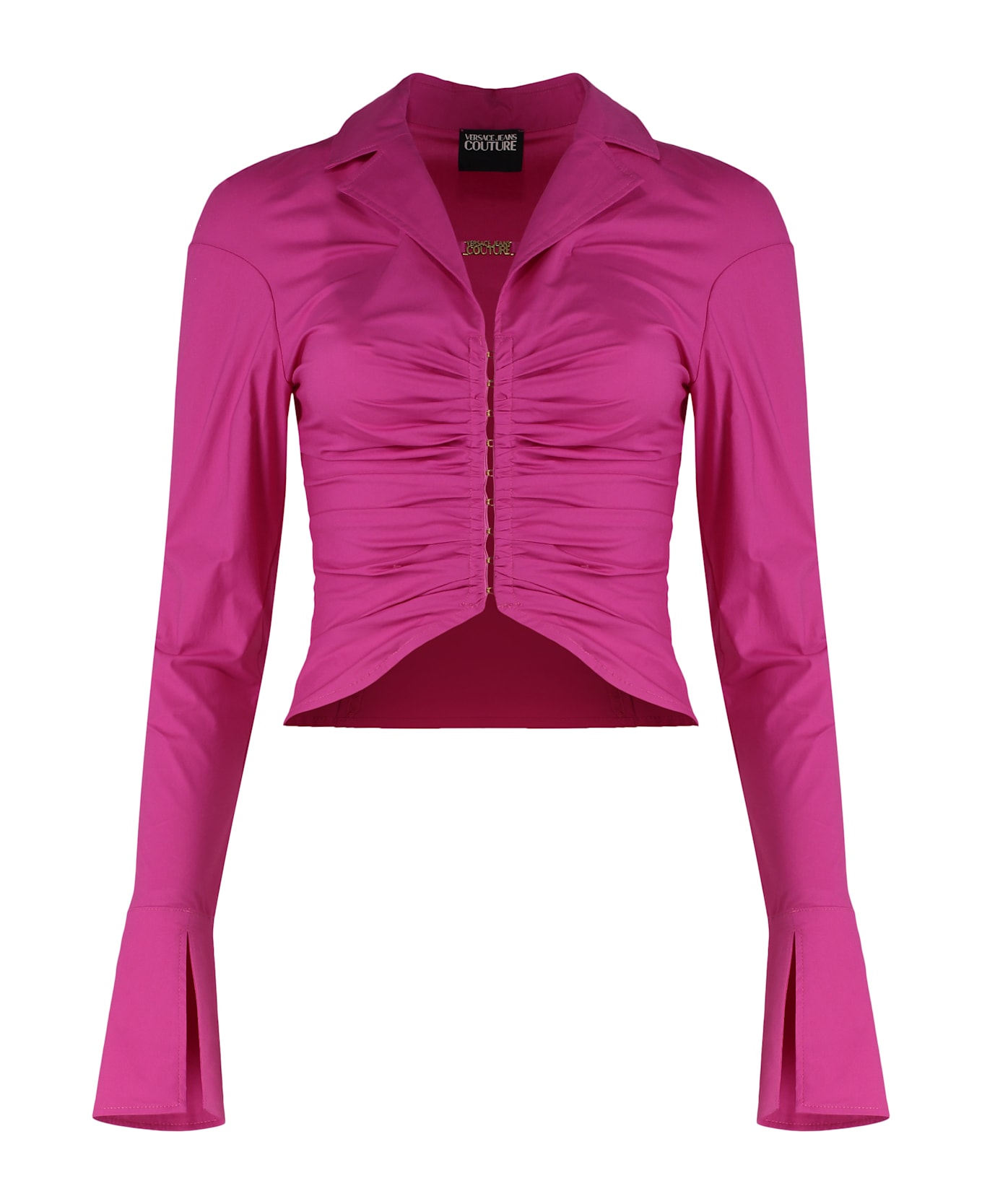 Versace Jeans Couture Stretch Cotton Shirt - Fuchsia