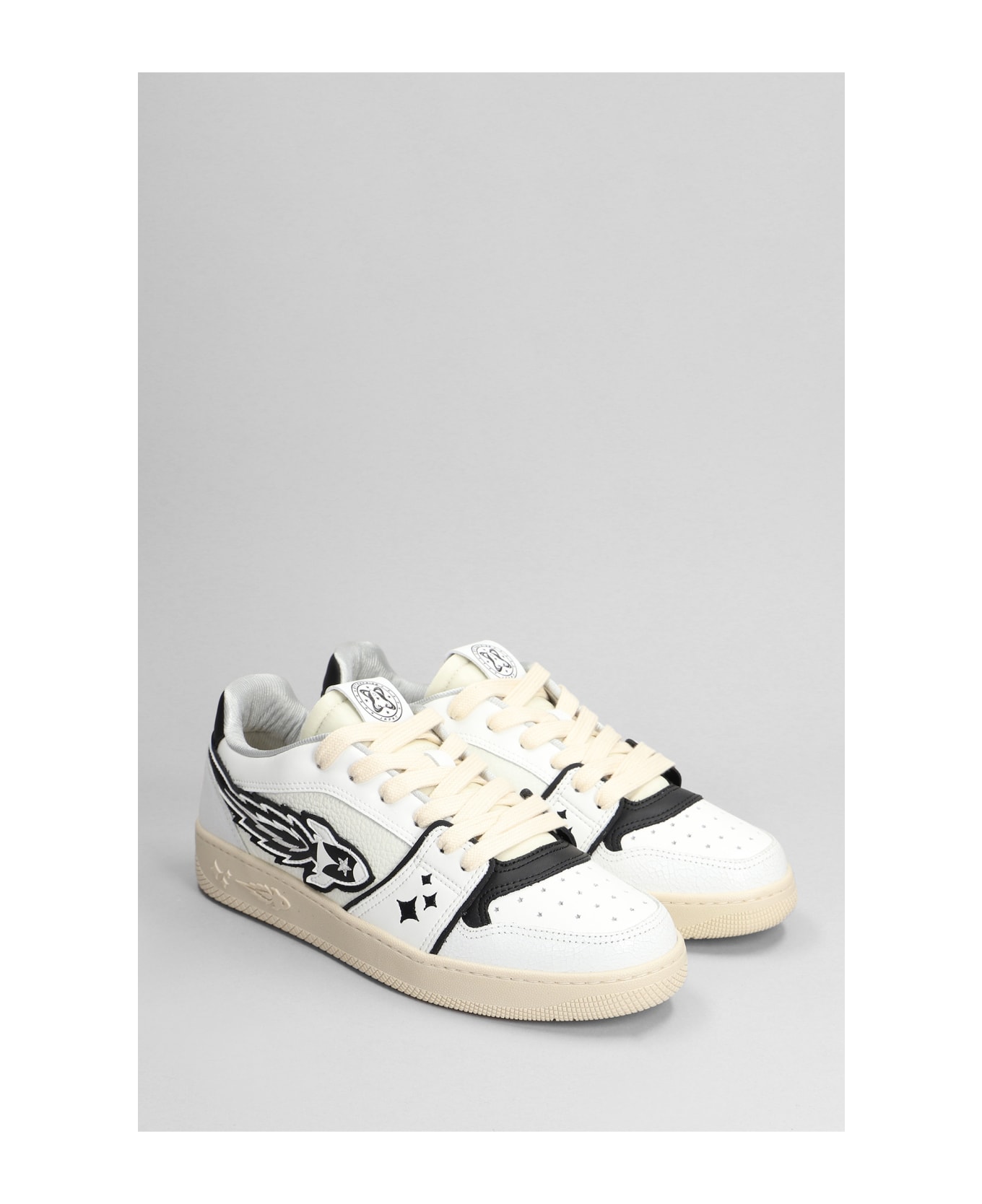 Enterprise Japan Sneakers In White Leather - white