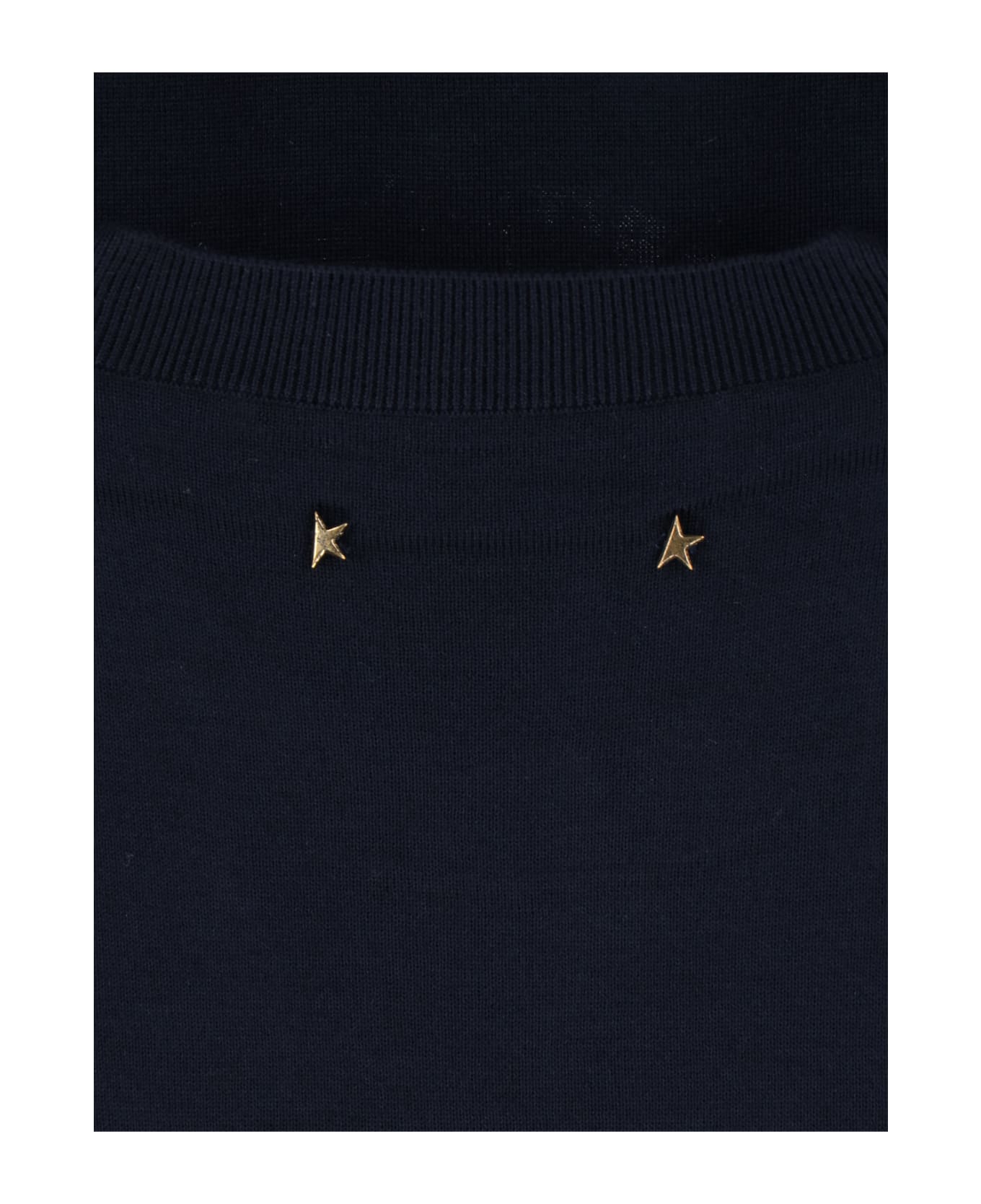 Golden Goose Sweater With Logo - Blue ニットウェア