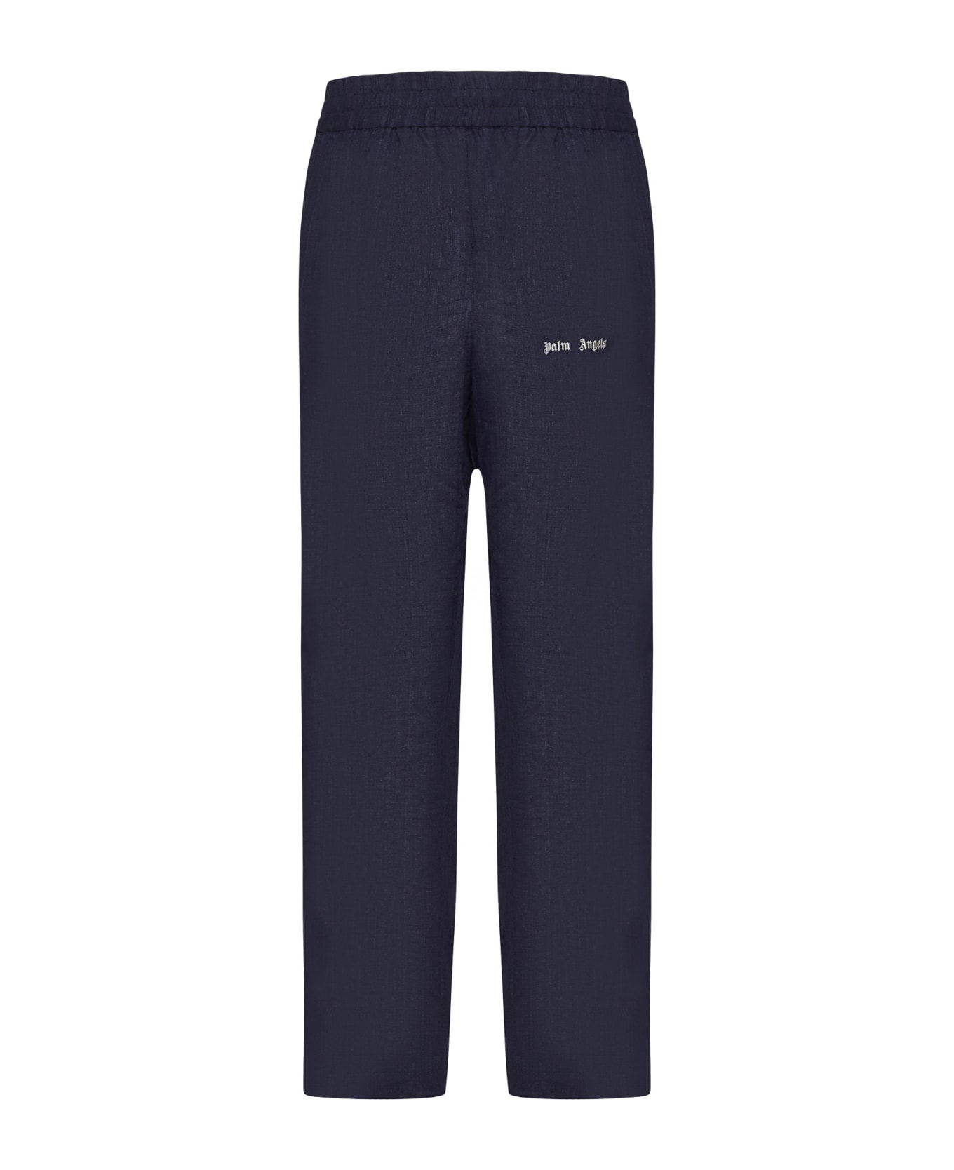 Palm Angels Linen Sports Trousers - Blue ボトムス