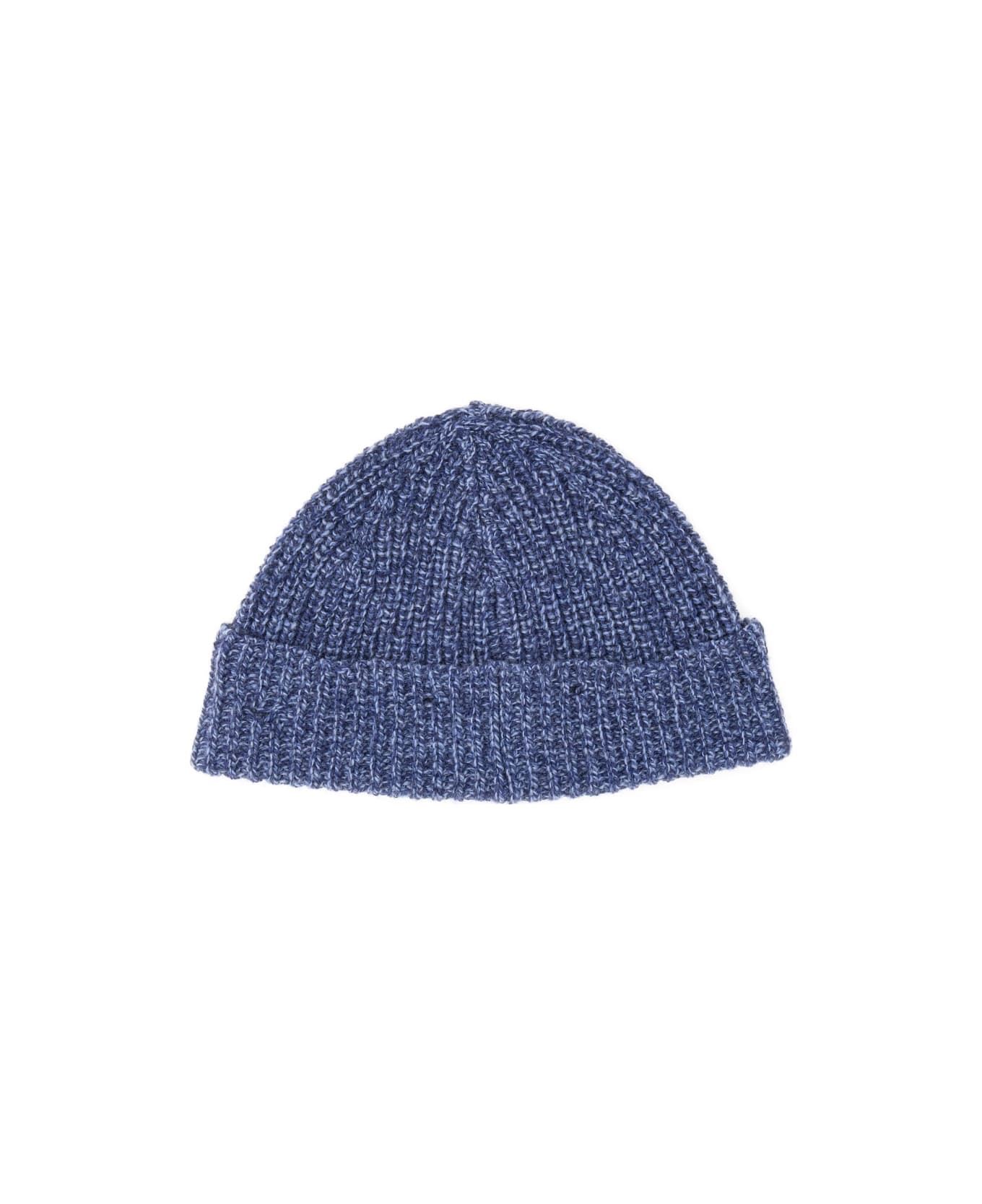 Marni Beanie Hat With 'marni Mending' Embroidery - ROYAL