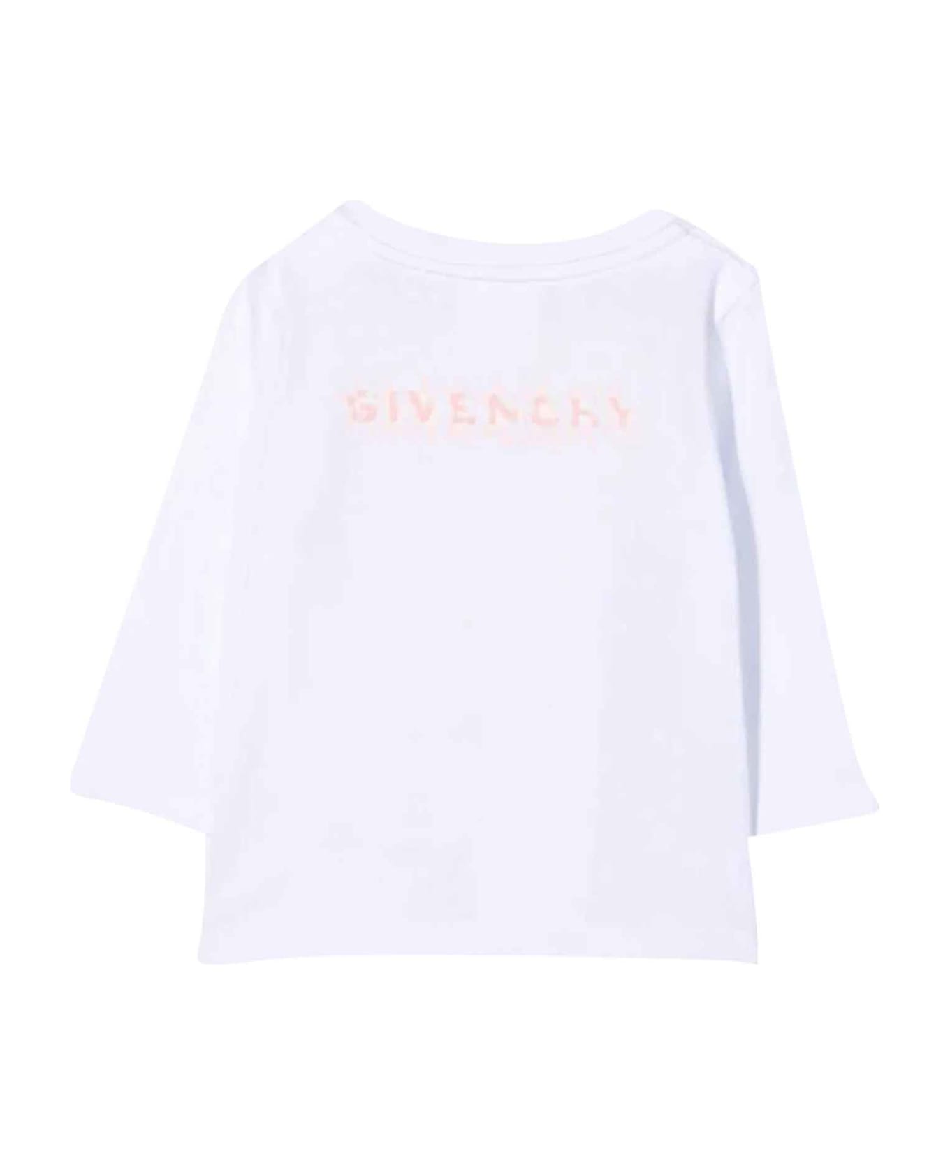 Givenchy White T-shirt Baby Girl - Bianco