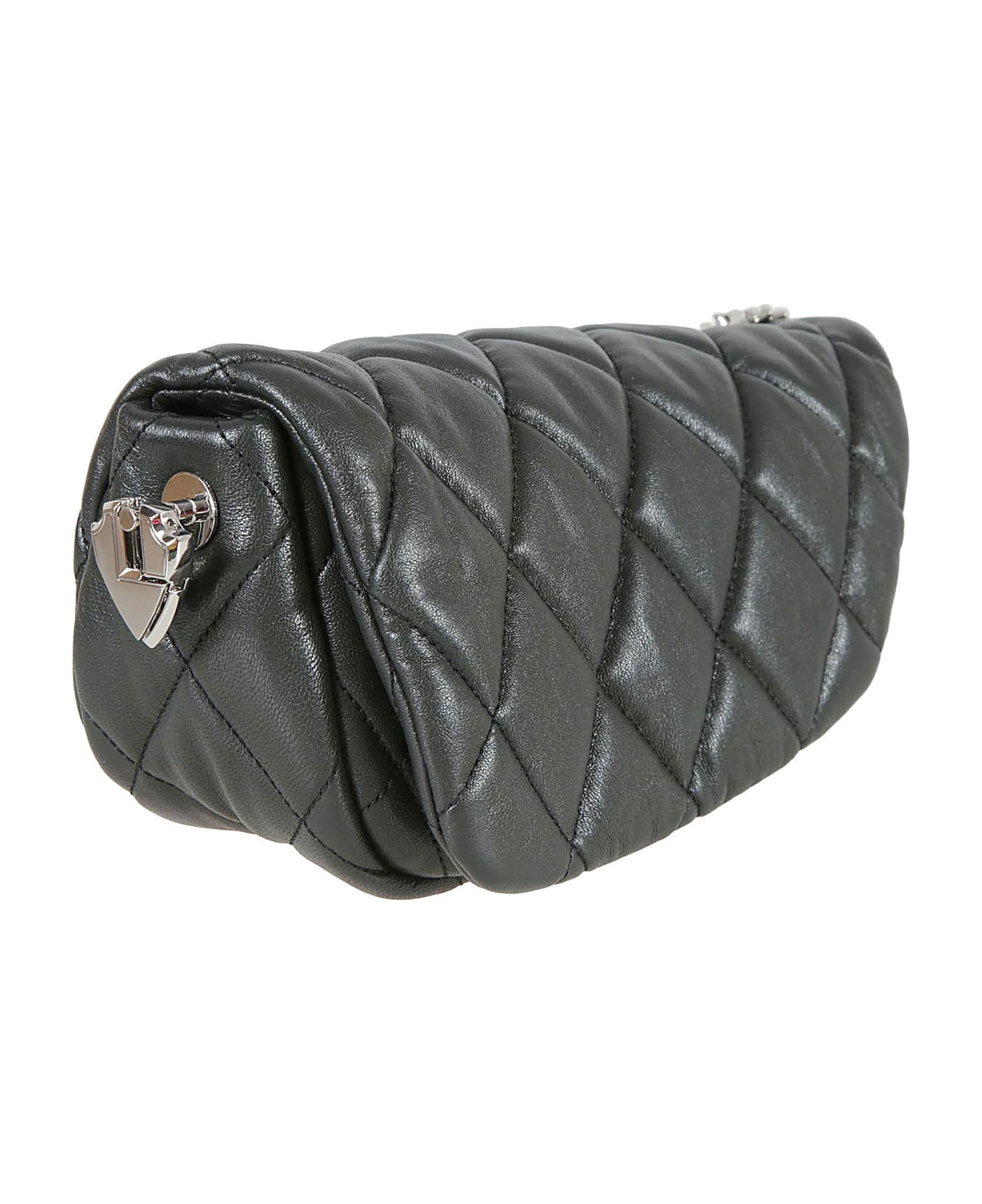 Burberry Quilted Flap Shoulder Bag - Slate