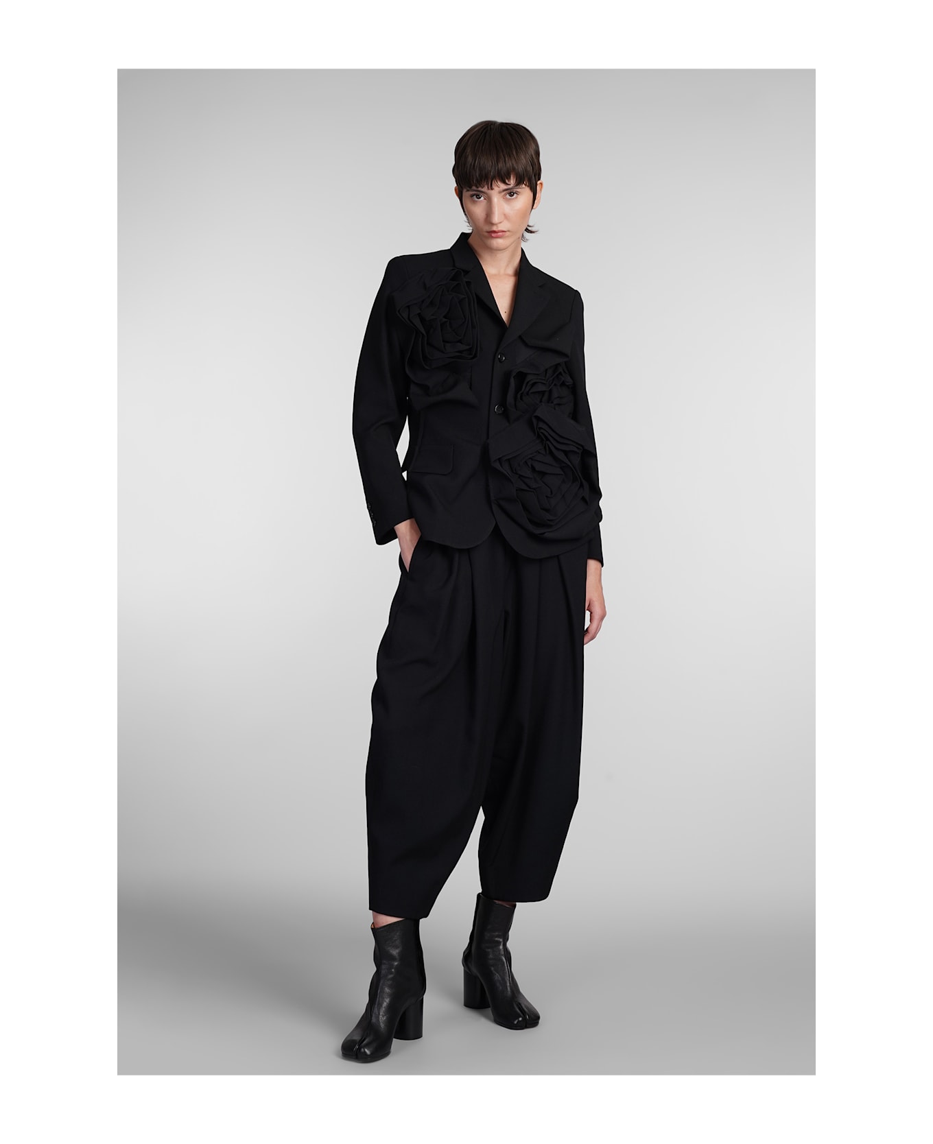 Comme des Garçons Blazer In Black Wool - black