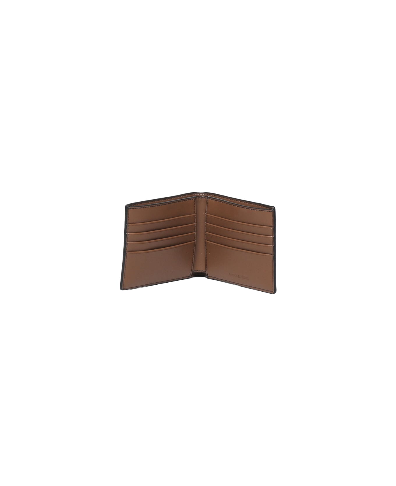 MICHAEL Michael Kors Hudson Book Wallet In Grained Leather - Brown